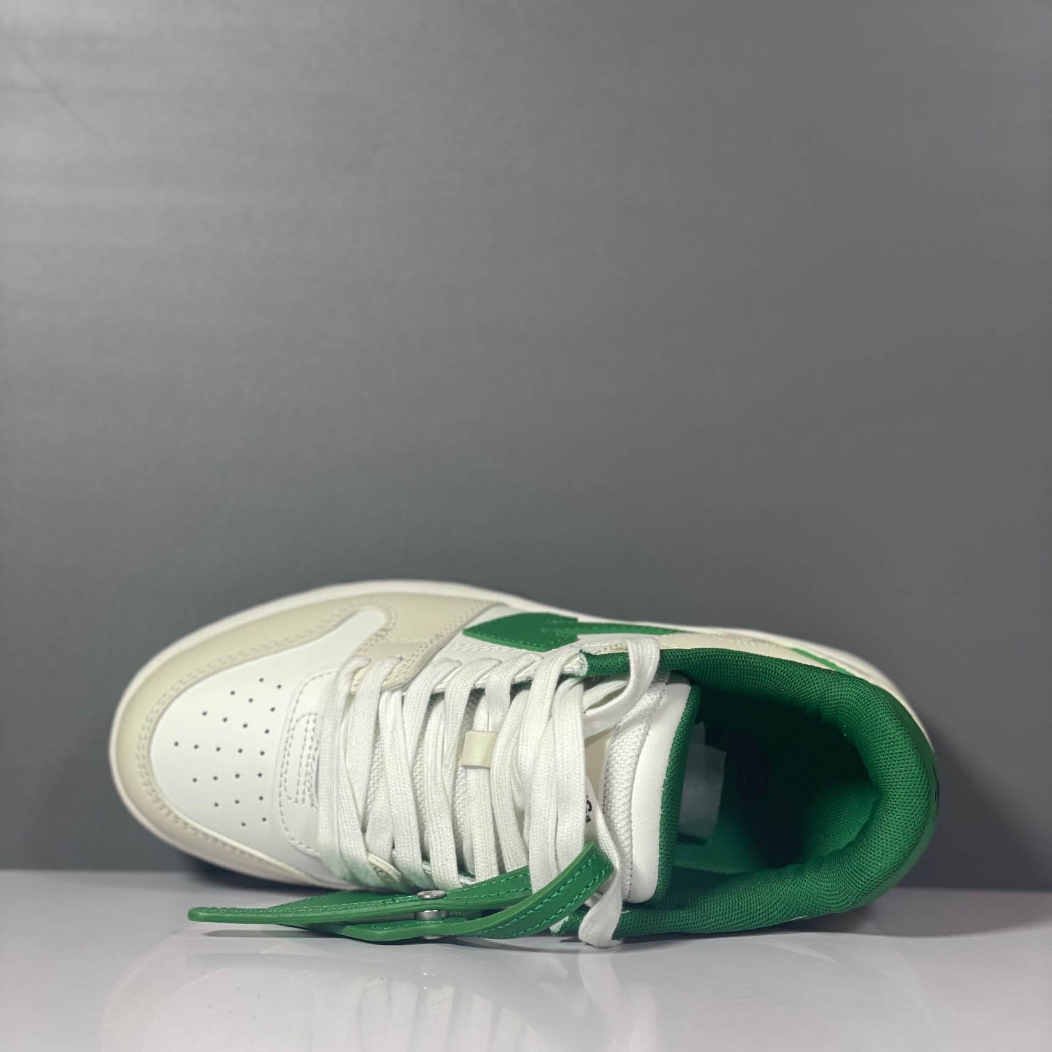 Off-White Out Of Office Low 'White Green' - DopestKickz