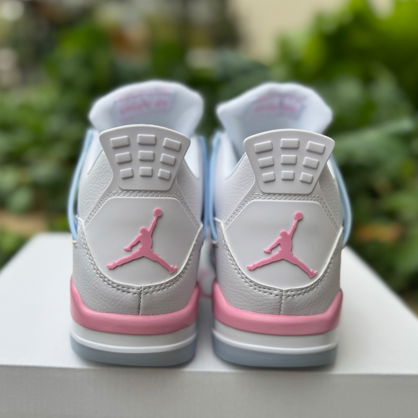 Air Jordan 4 Retro White/Blue/ Green 553560-113  - DopestKickz