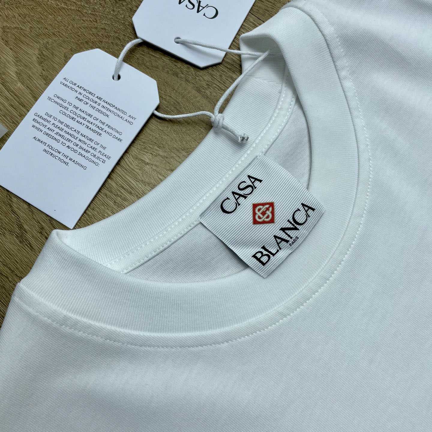 Casablanca White Tennis Club Icon Short Sleeve T‑shirt C1122 - DopestKickz