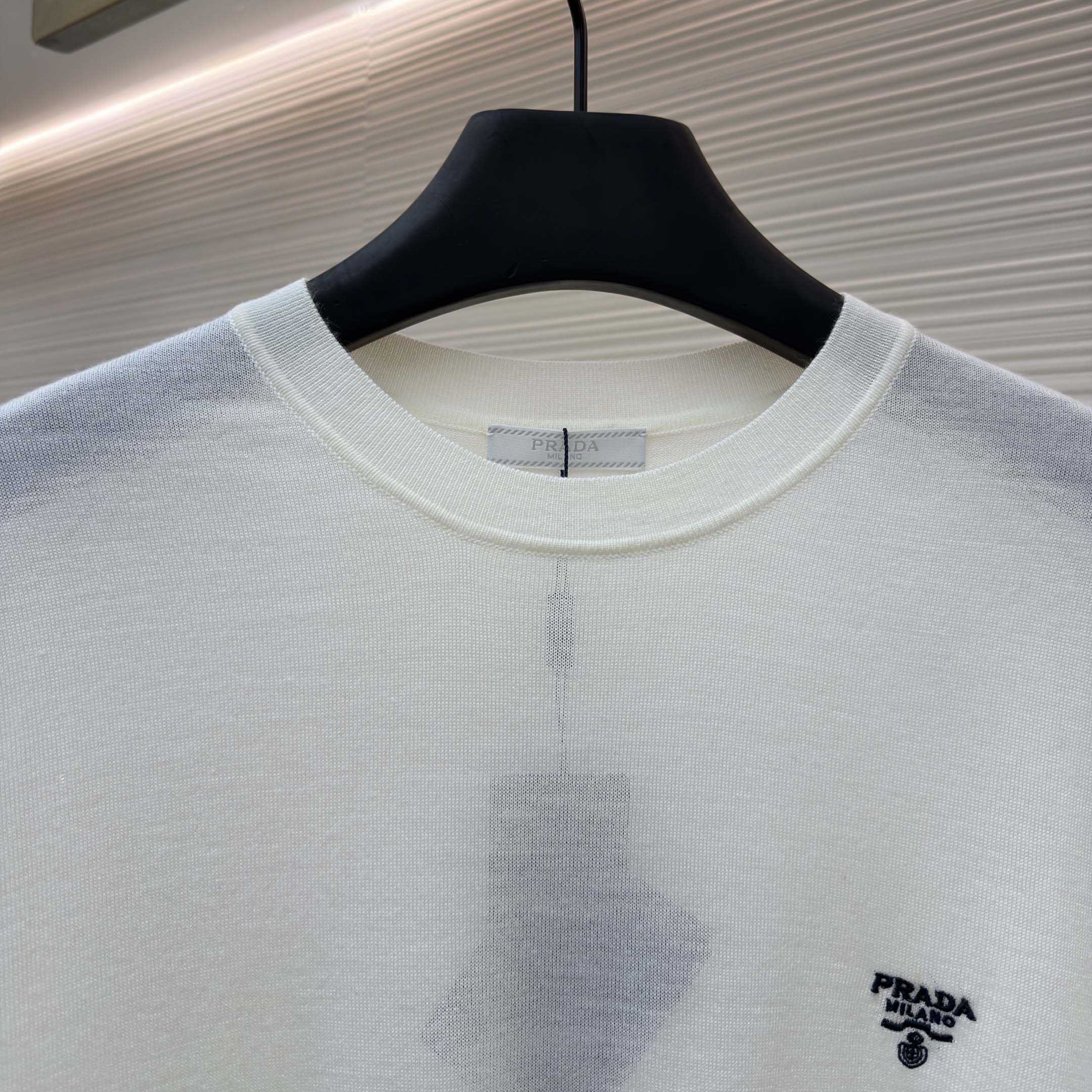 Prada Superfine Wool Crew-neck Sweater - DopestKickz