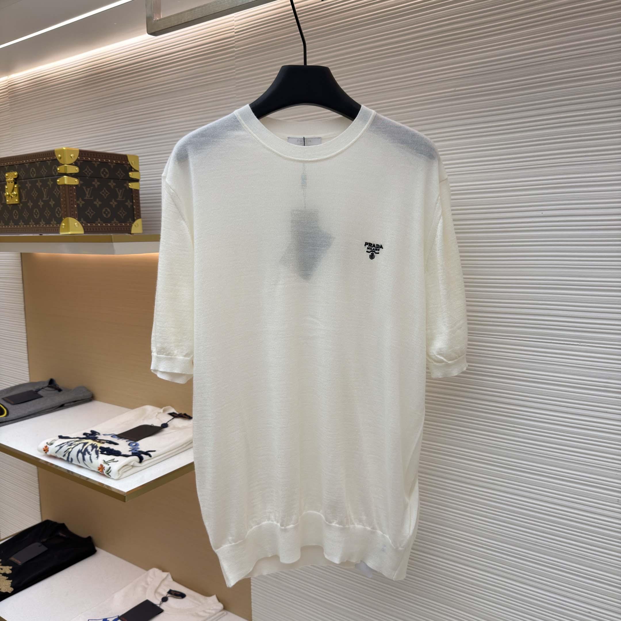 Prada Superfine Wool Crew-neck Sweater - DopestKickz