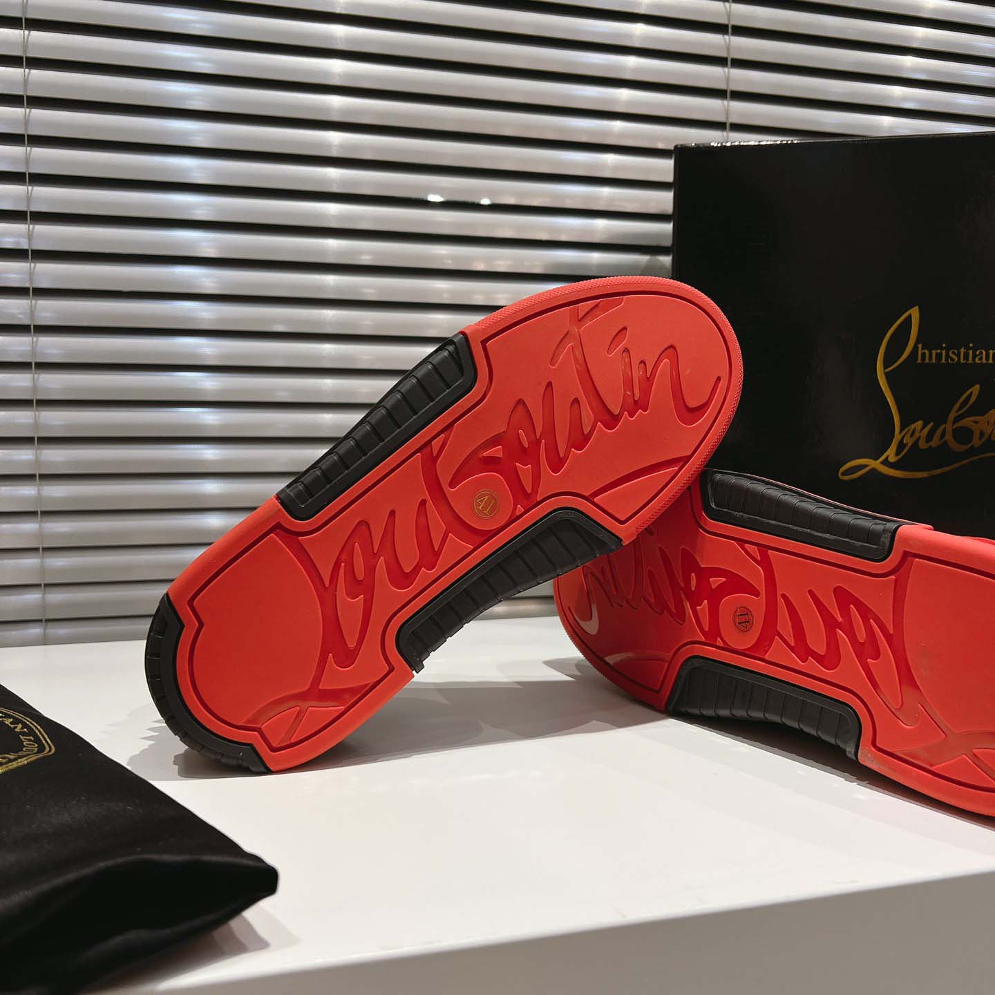 Christian Louboutin Astroloubi Leather Sneakers - DopestKickz