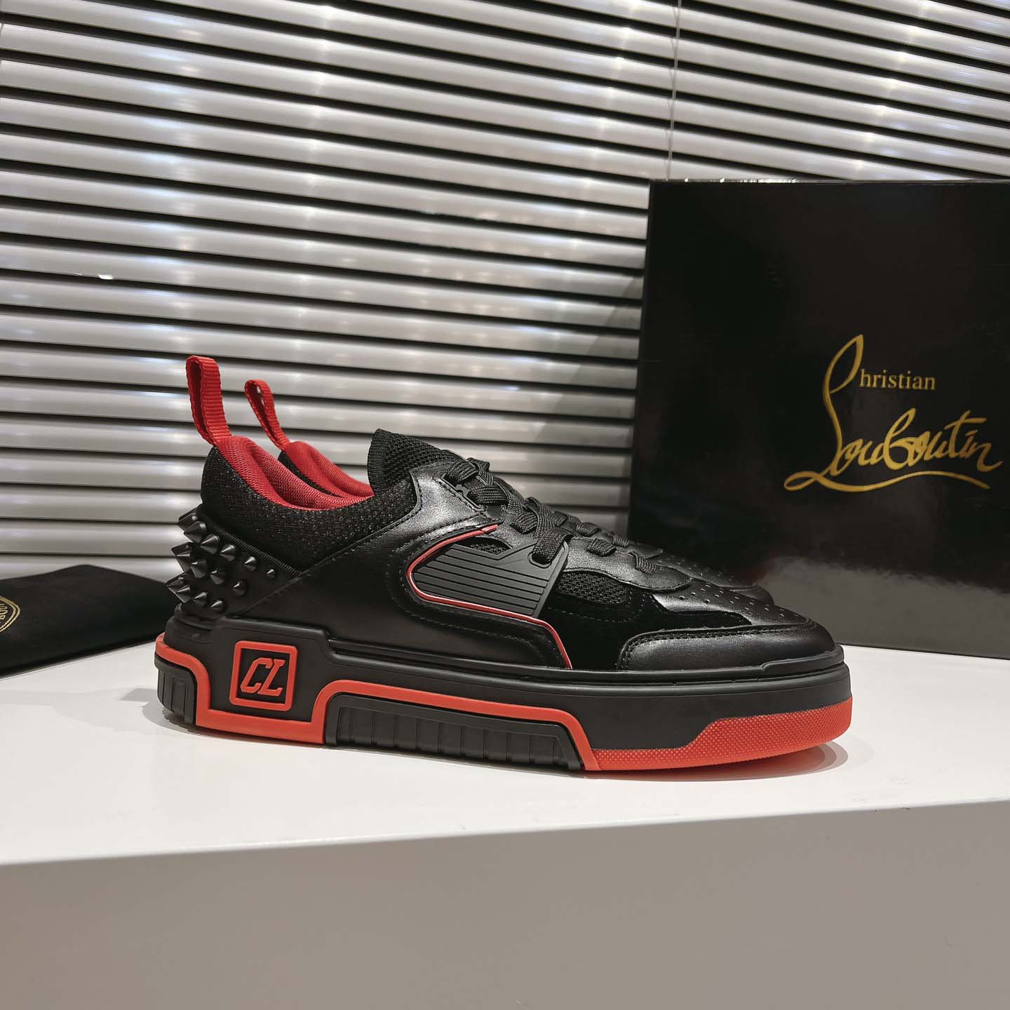 Christian Louboutin Astroloubi Leather Sneakers - DopestKickz