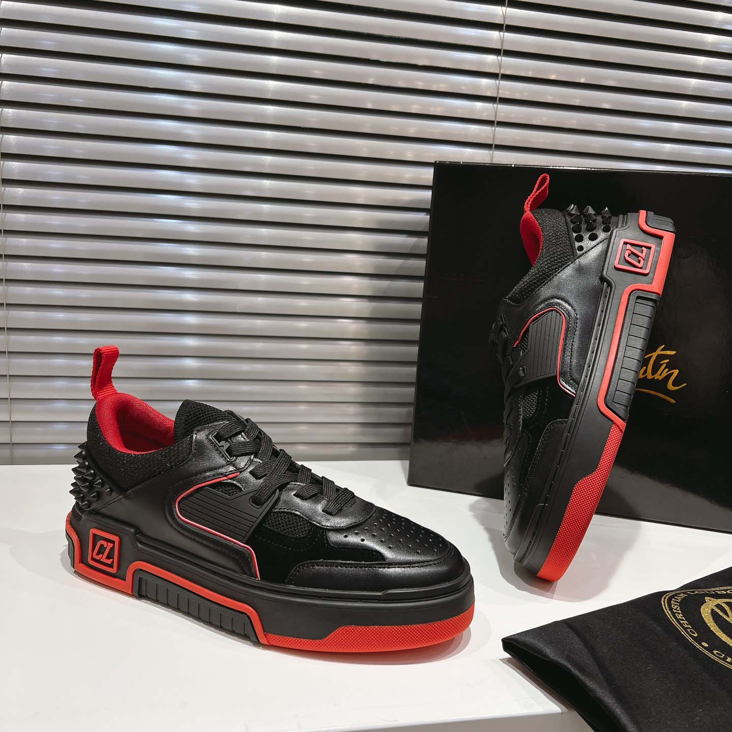 Christian Louboutin Astroloubi Leather Sneakers - DopestKickz