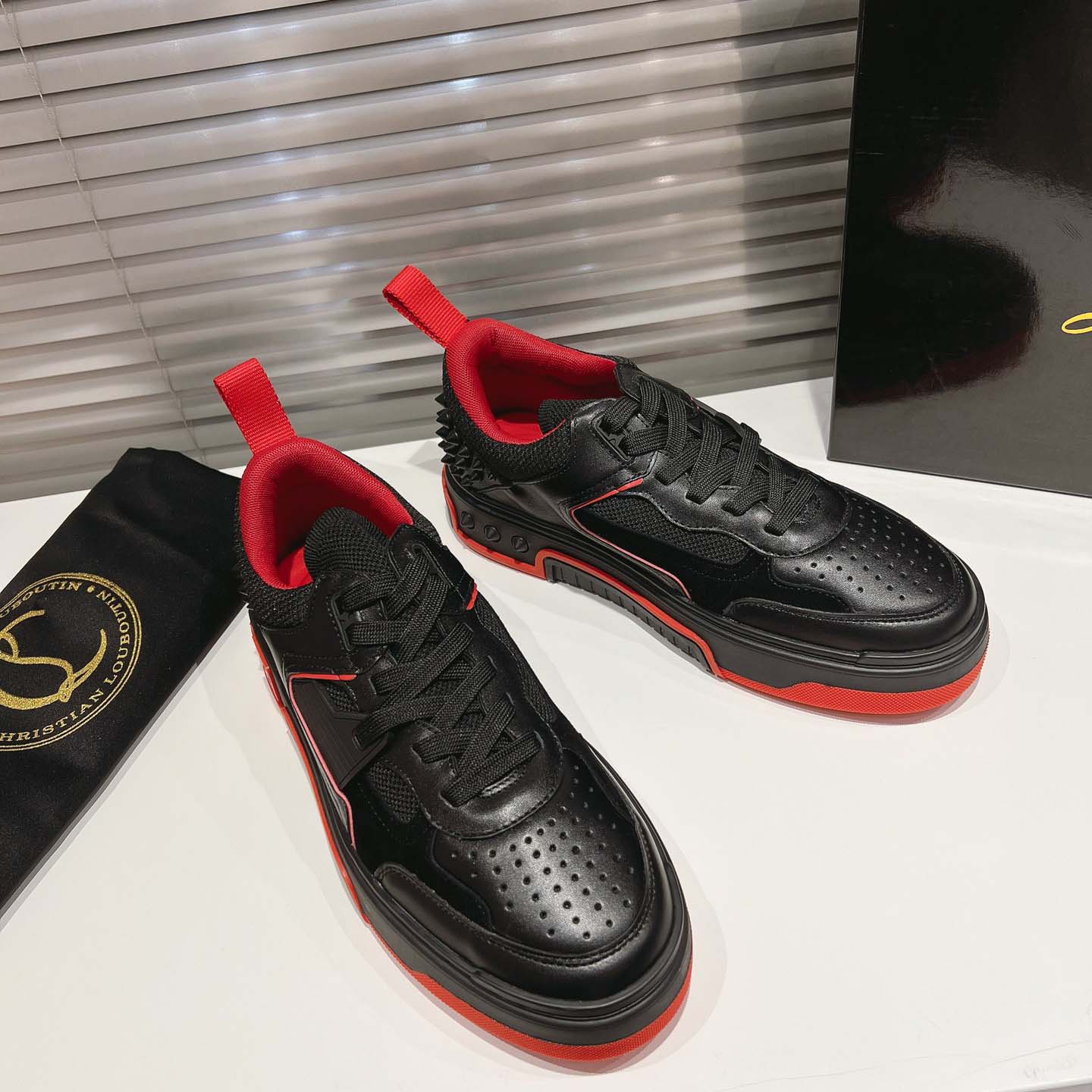 Christian Louboutin Astroloubi Leather Sneakers - DopestKickz