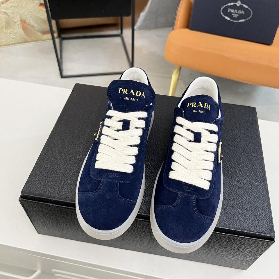 Prada Lane Suede Sneakers - DopestKickz