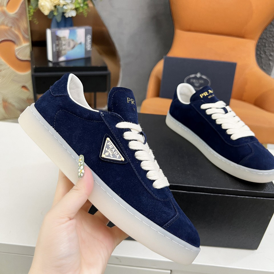 Prada Lane Suede Sneakers - DopestKickz
