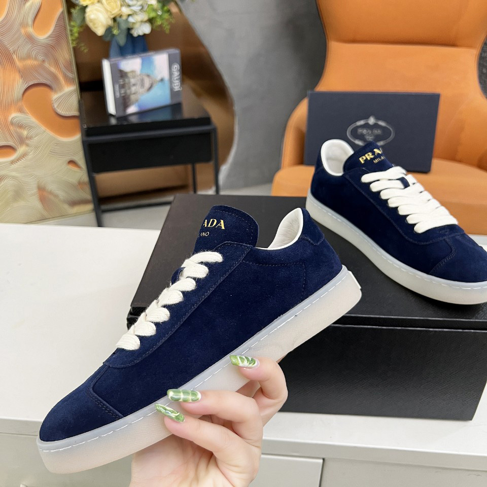 Prada Lane Suede Sneakers - DopestKickz