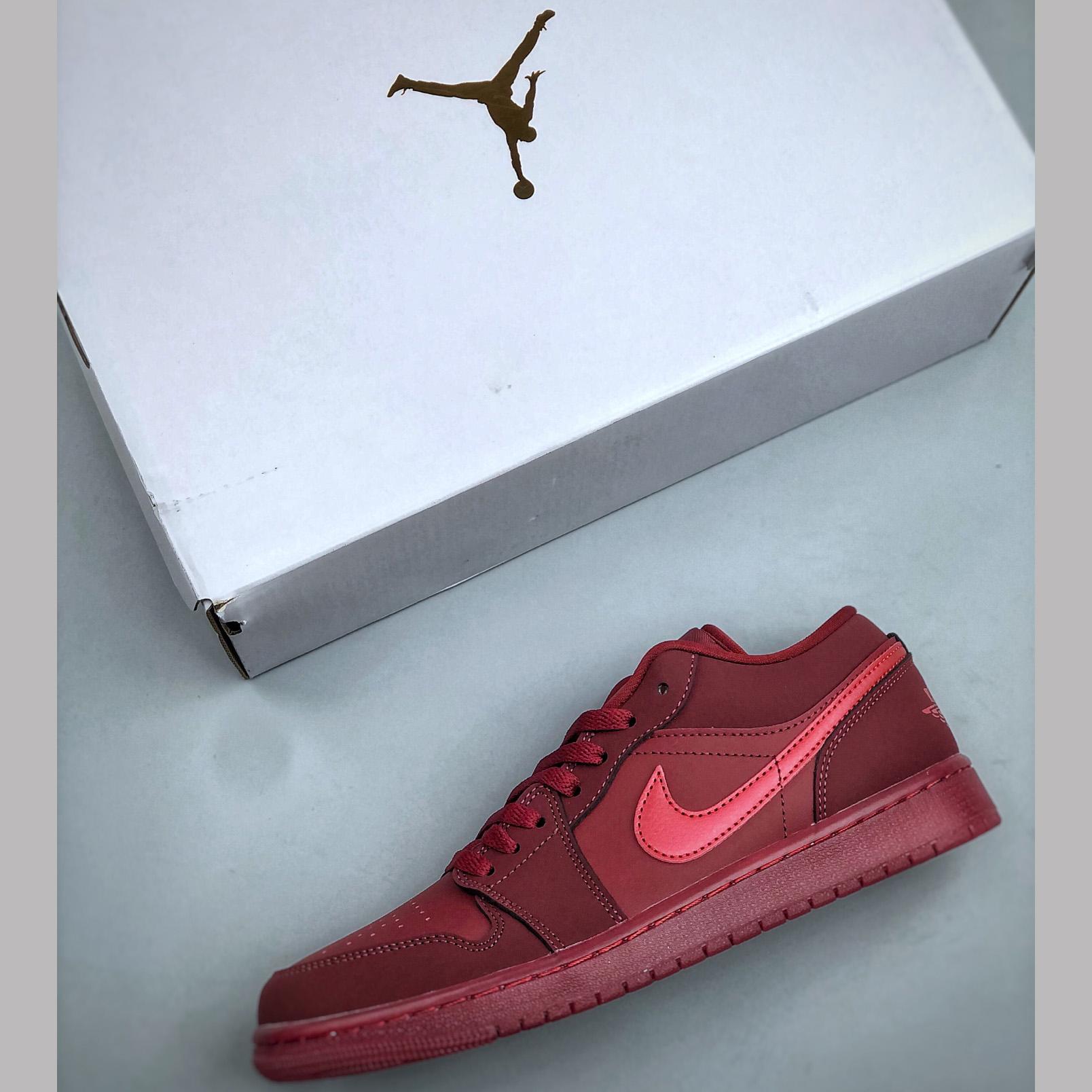 Air Jordan 1 Low  In Team Red/Sierra Red IB7012-600  - DopestKickz