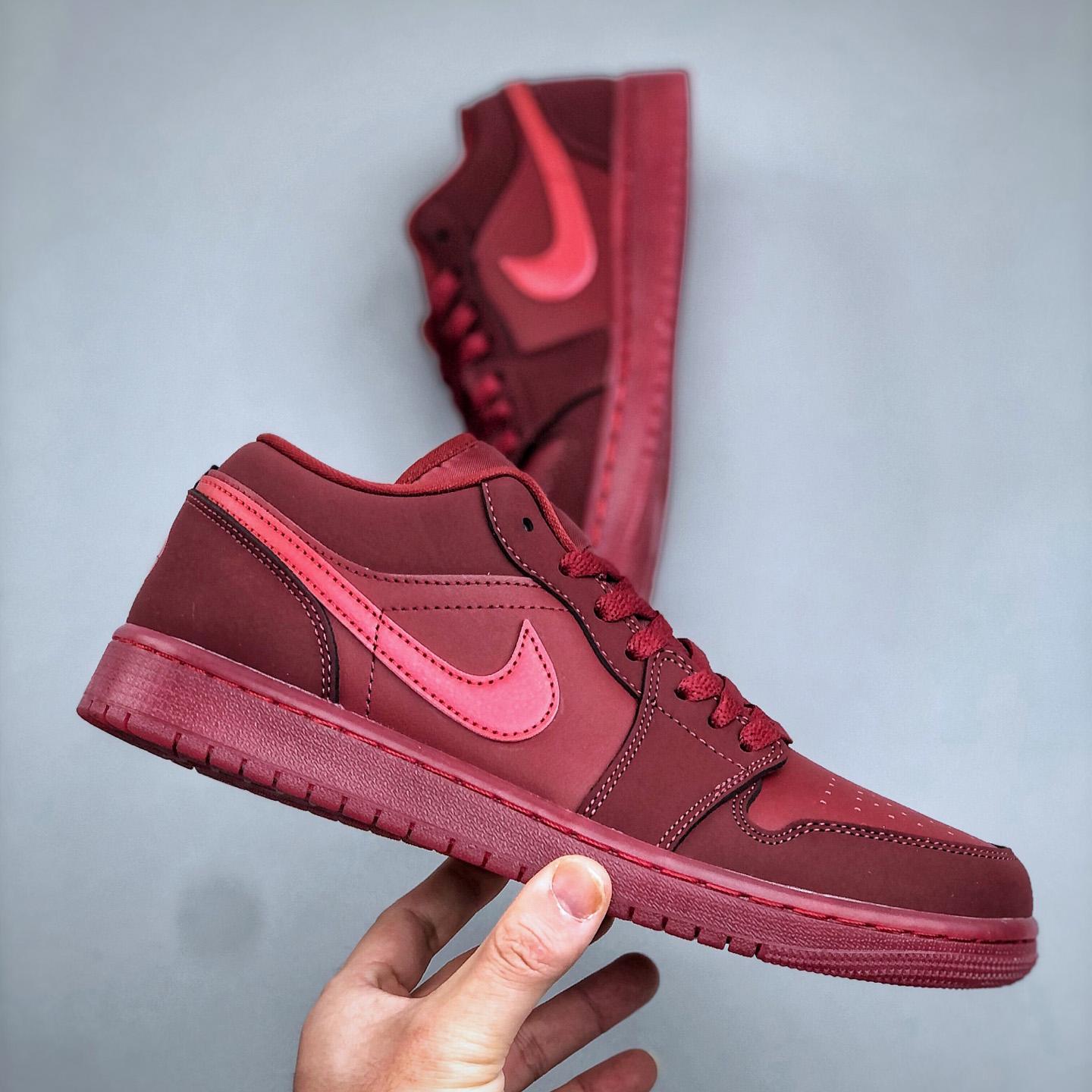 Air Jordan 1 Low  In Team Red/Sierra Red IB7012-600  - DopestKickz