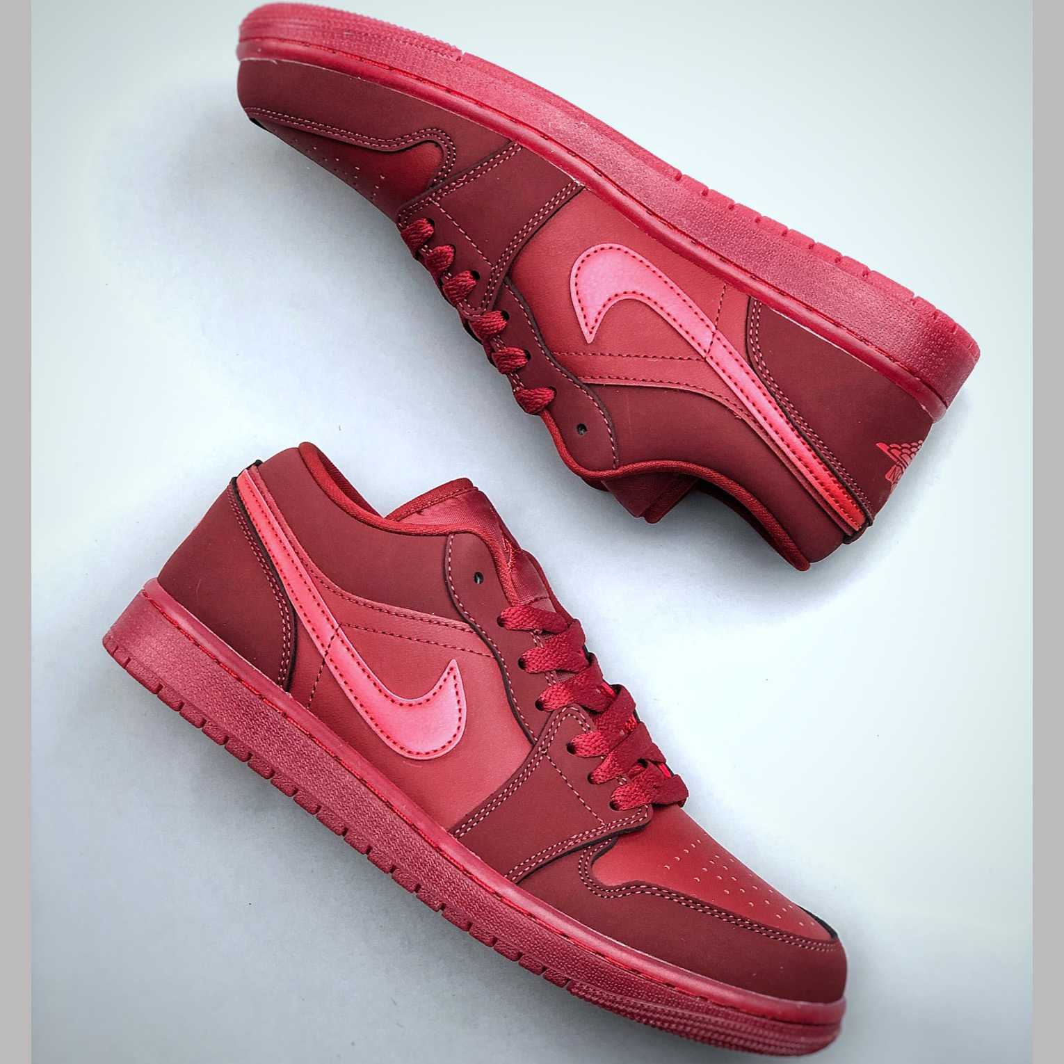 Air Jordan 1 Low  In Team Red/Sierra Red IB7012-600  - DopestKickz
