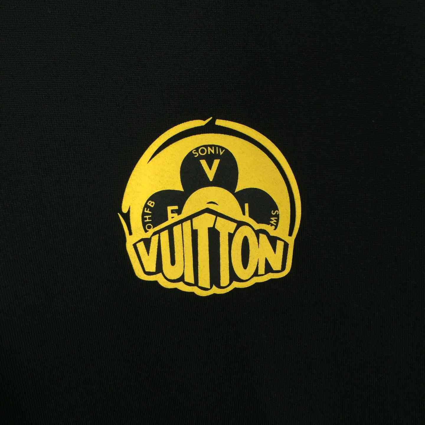 Louis Vuitton T-shirt With Yellow Graphic Logo - DopestKickz