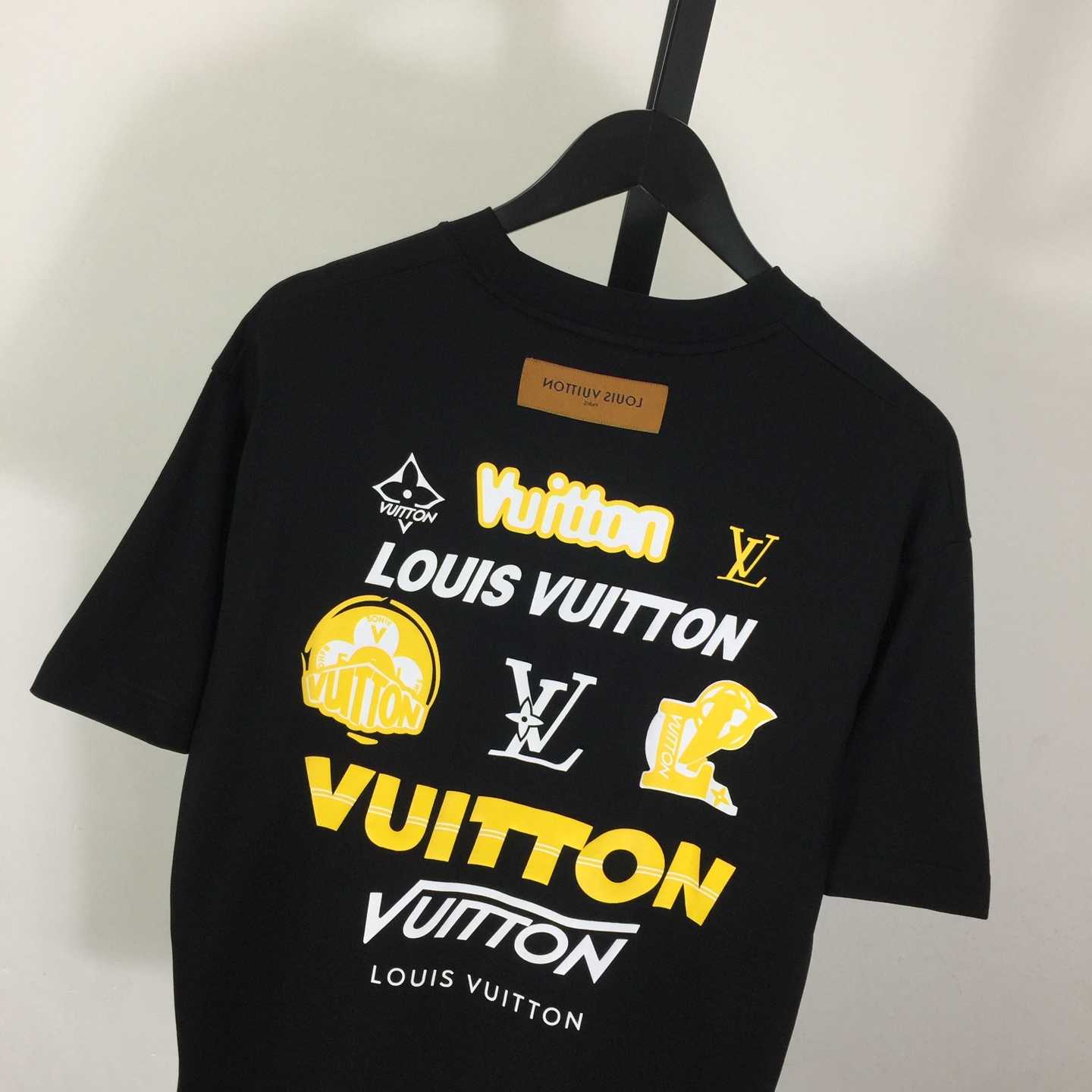 Louis Vuitton T-shirt With Yellow Graphic Logo - DopestKickz
