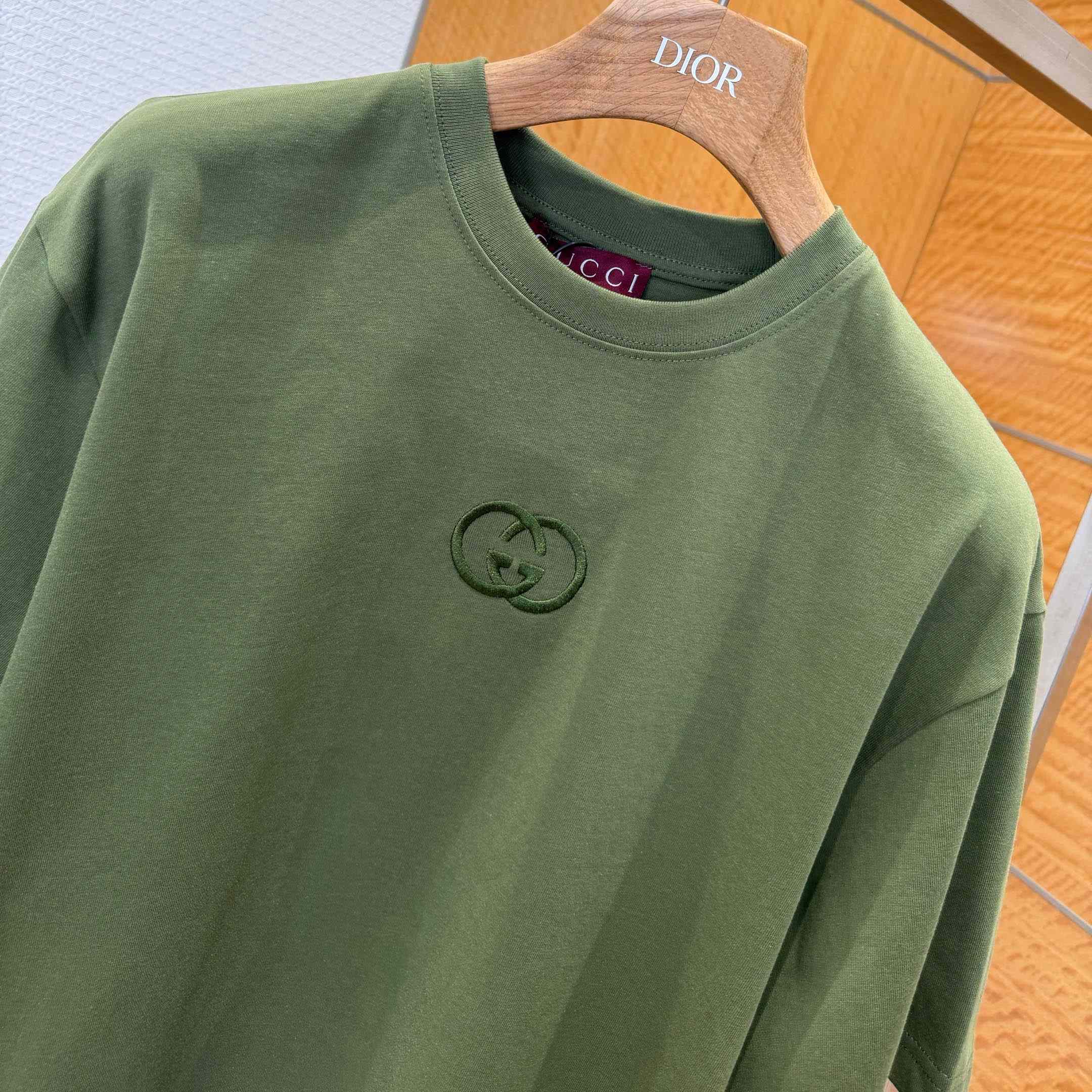Gucci Cotton Jersey T-shirt With Embroidery - DopestKickz