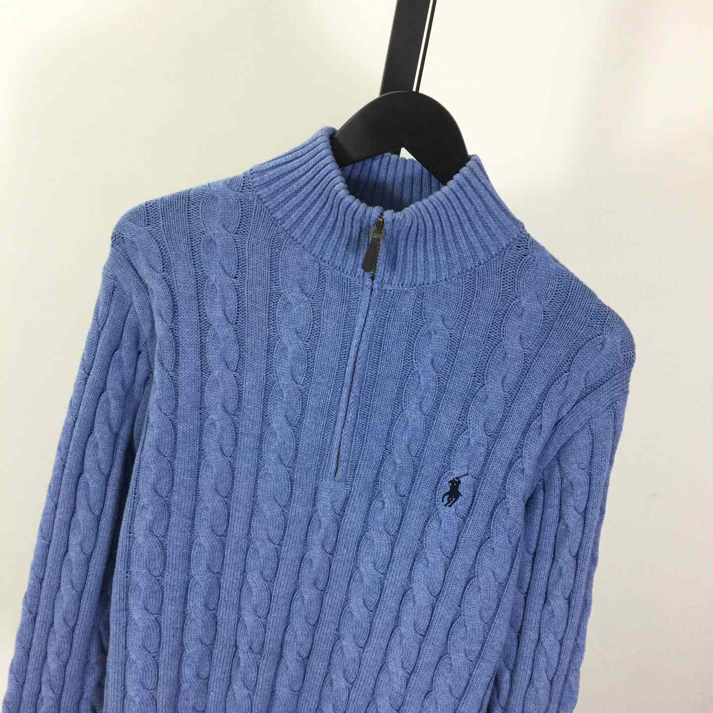 Polo Ralph Cable-Knit Cotton Quarter-Zip Jumper - DopestKickz