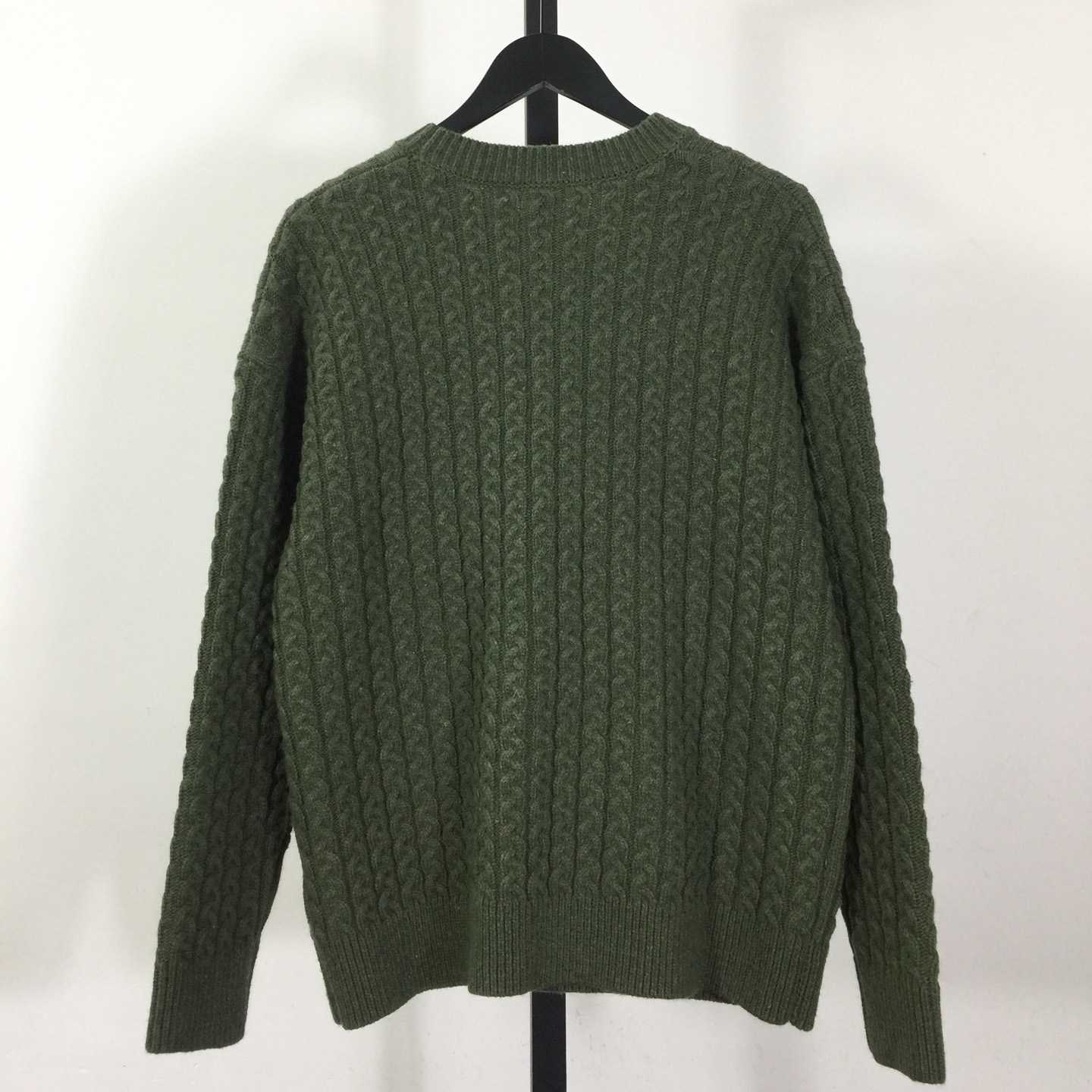 Loewe Men's Anagram Cable-Knit Wool - DopestKickz