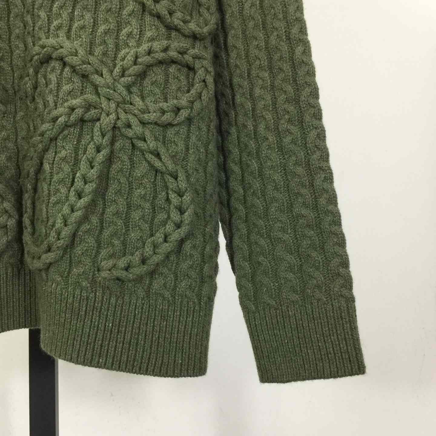 Loewe Men's Anagram Cable-Knit Wool - DopestKickz