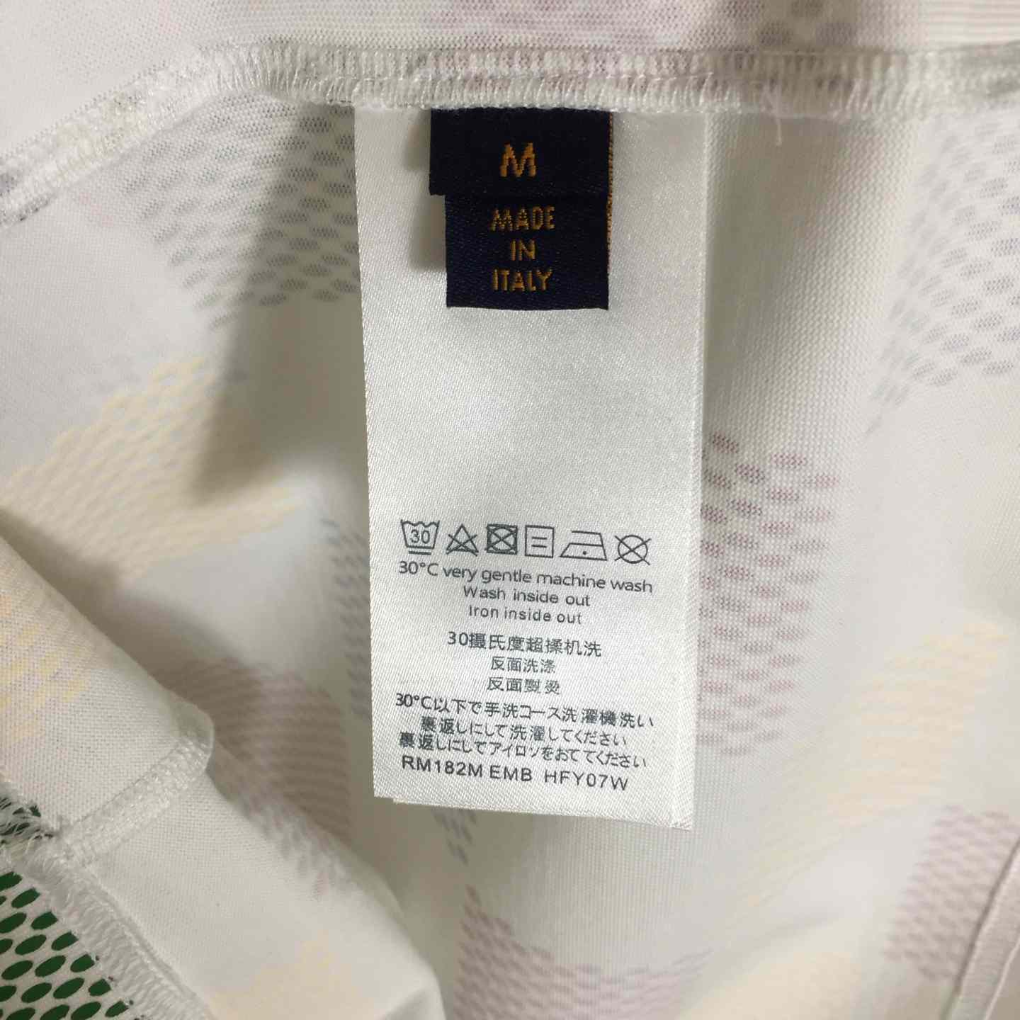 Louis Vuitton Damier Jacquard Short-sleeved Crewneck T-shirt - DopestKickz