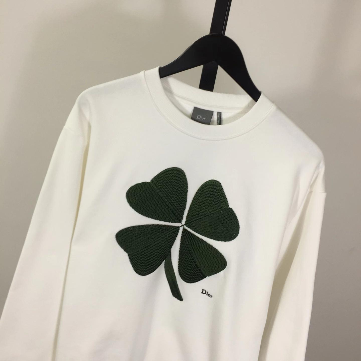 Dior Sweatshirt with Dior Clover Embroidery - DopestKickz