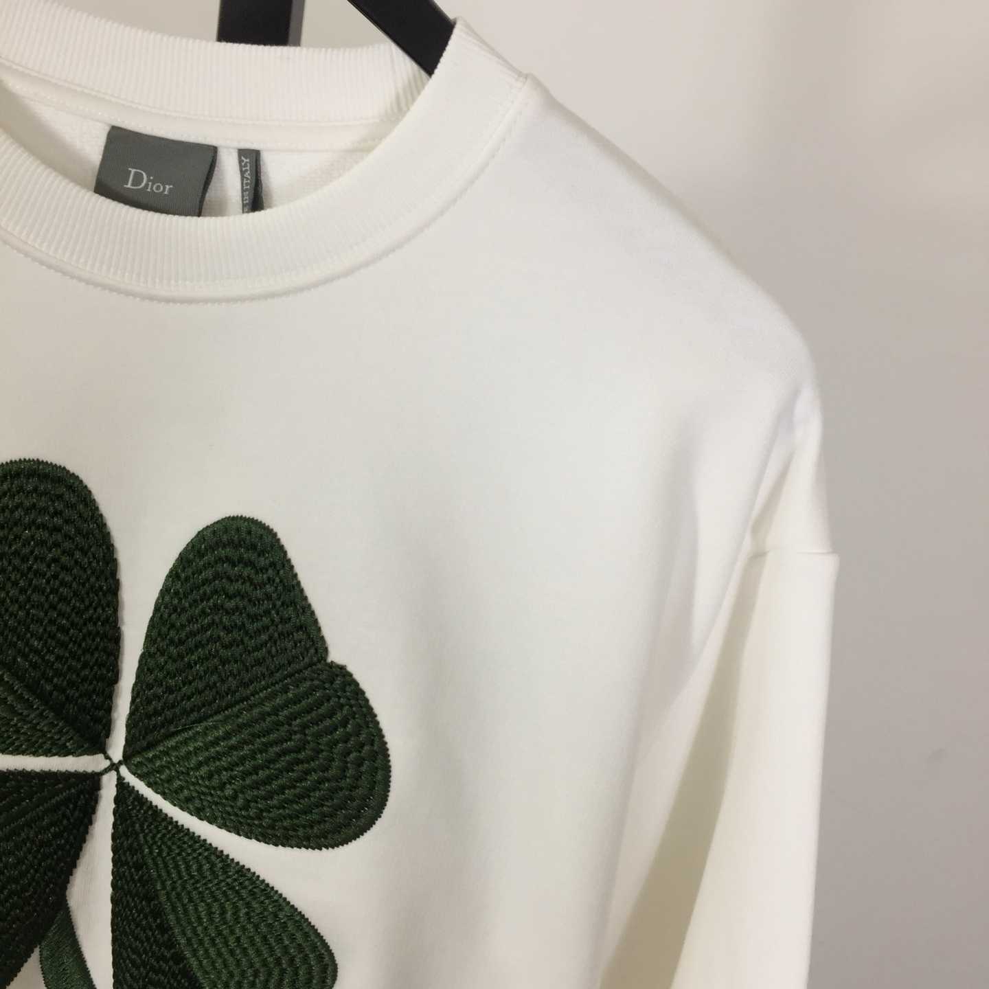 Dior Sweatshirt with Dior Clover Embroidery - DopestKickz