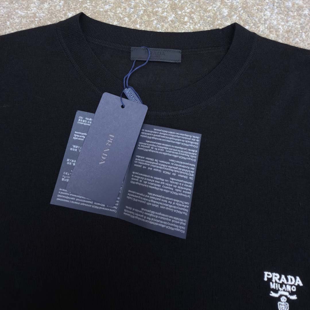Prada Superfine Wool Crew-neck Sweater - DopestKickz