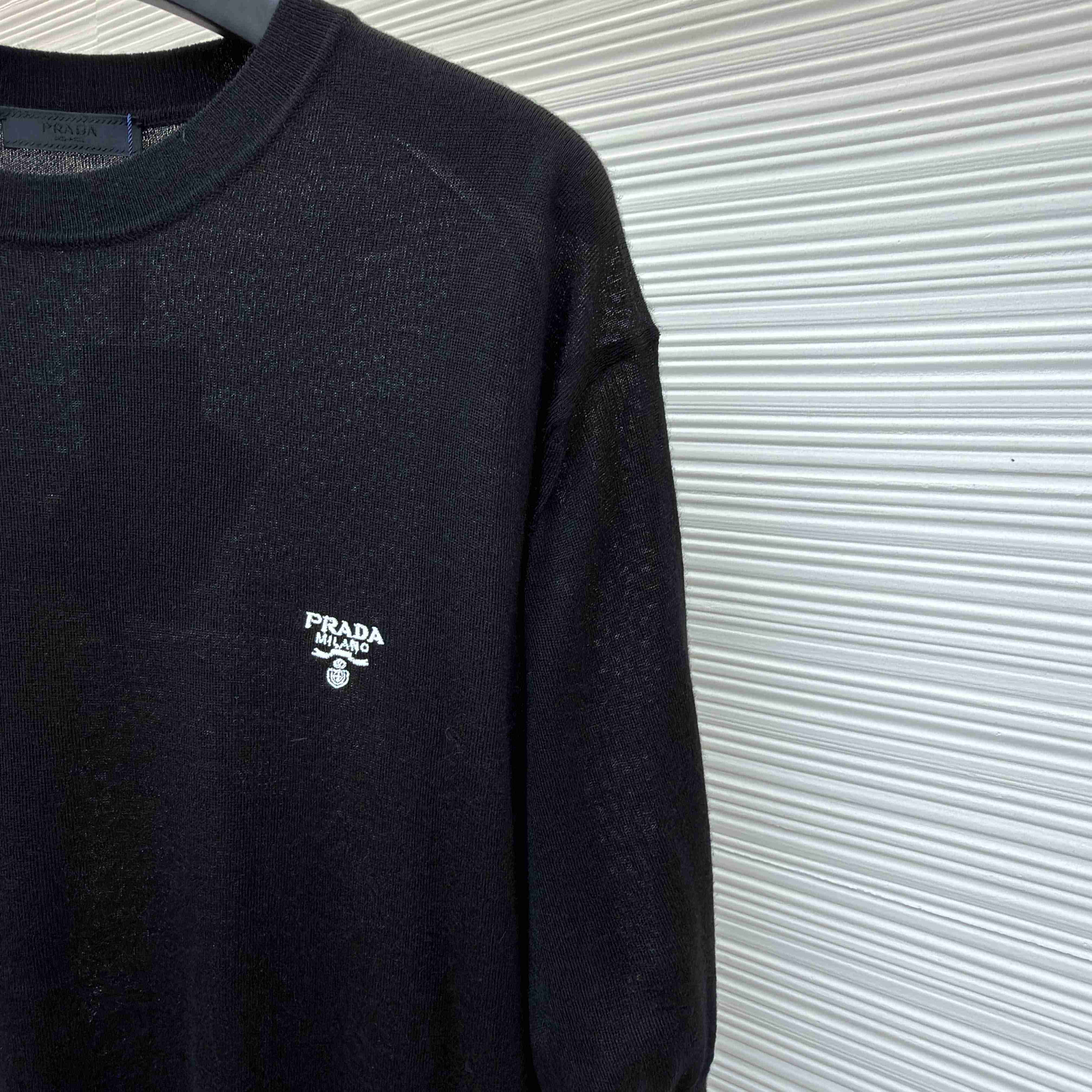 Prada Superfine Wool Crew-neck Sweater - DopestKickz