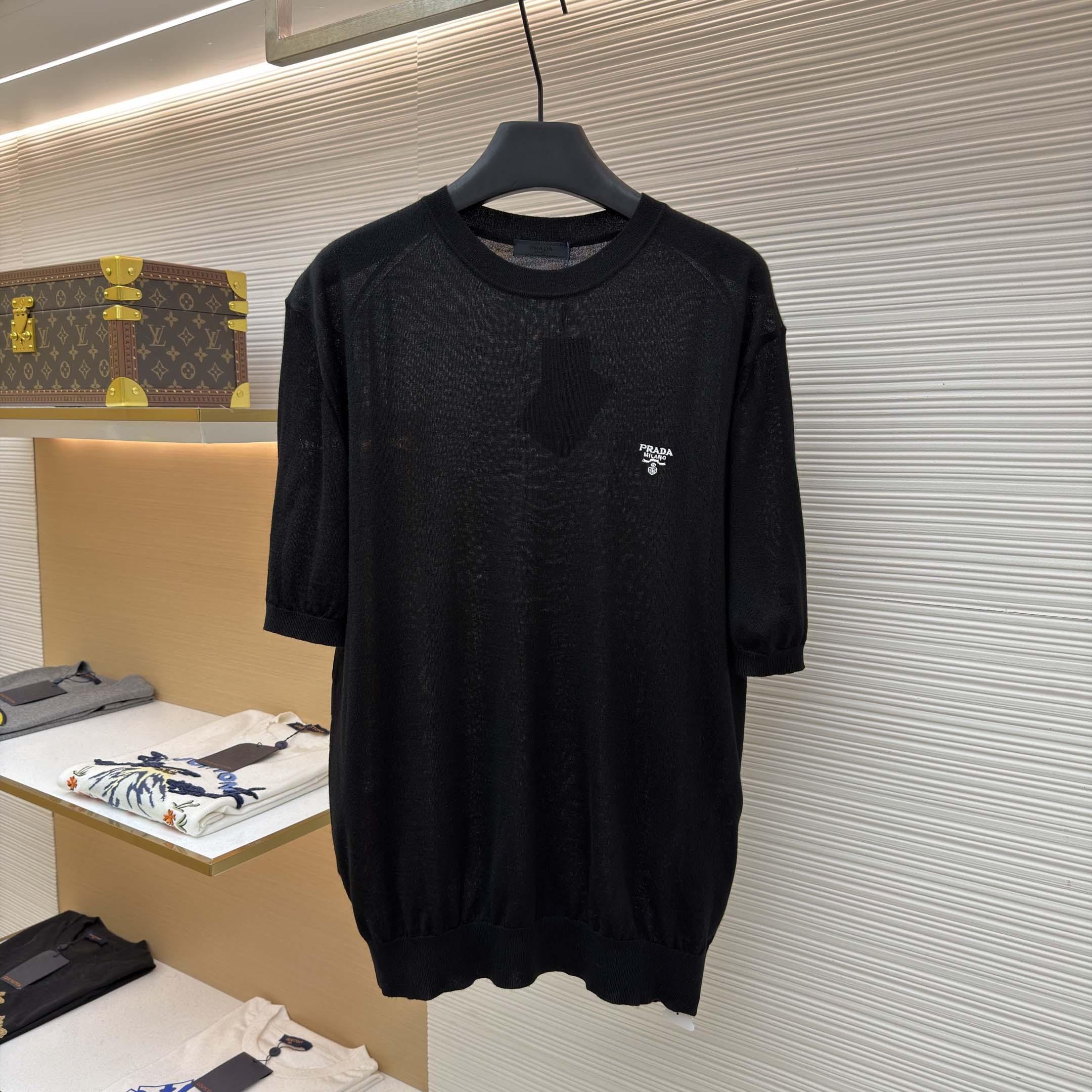 Prada Superfine Wool Crew-neck Sweater - DopestKickz