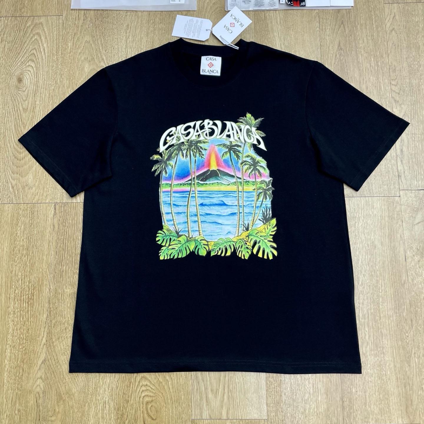 Casablanca Volcano Short Sleeve T‑Shirt C1131 - DopestKickz