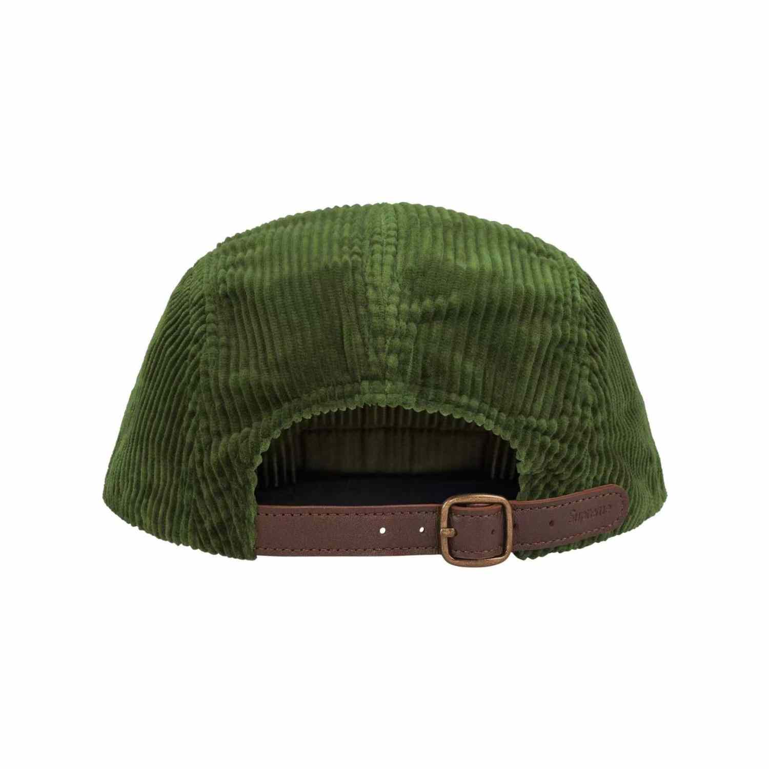 Supreme Corduroy Camp Cap 'Olive' - DopestKickz