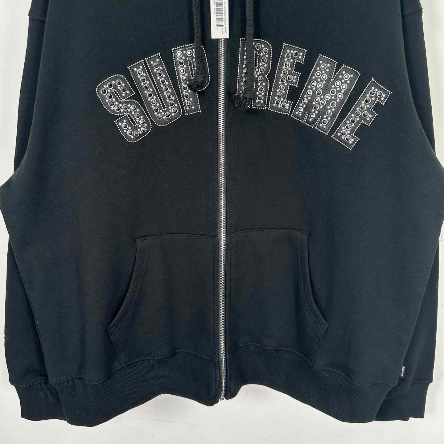Supreme x B.B. Simon Zip Up Hooded Sweatshirt 'Black' - DopestKickz