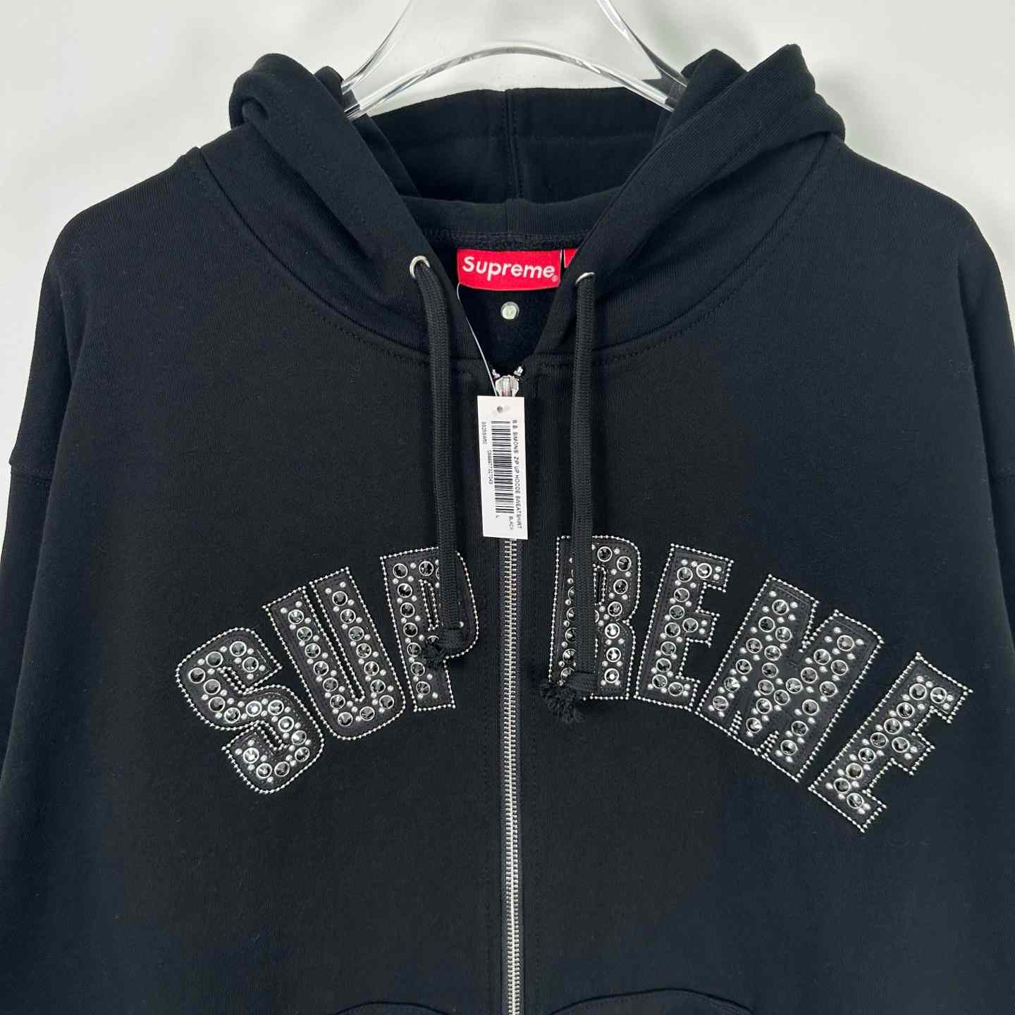 Supreme x B.B. Simon Zip Up Hooded Sweatshirt 'Black' - DopestKickz