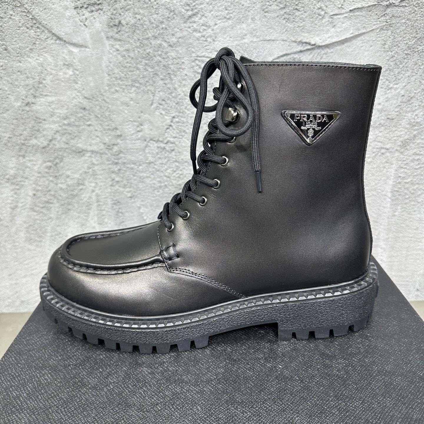 Prada Lace-up Lug-sole Boots - DopestKickz