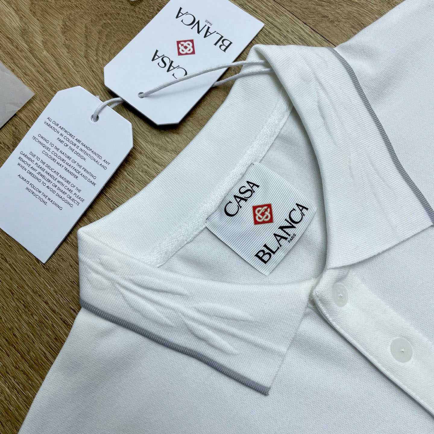 Casablanca Laurel Pique Short Sleeve Polo Shirt C1138 - DopestKickz