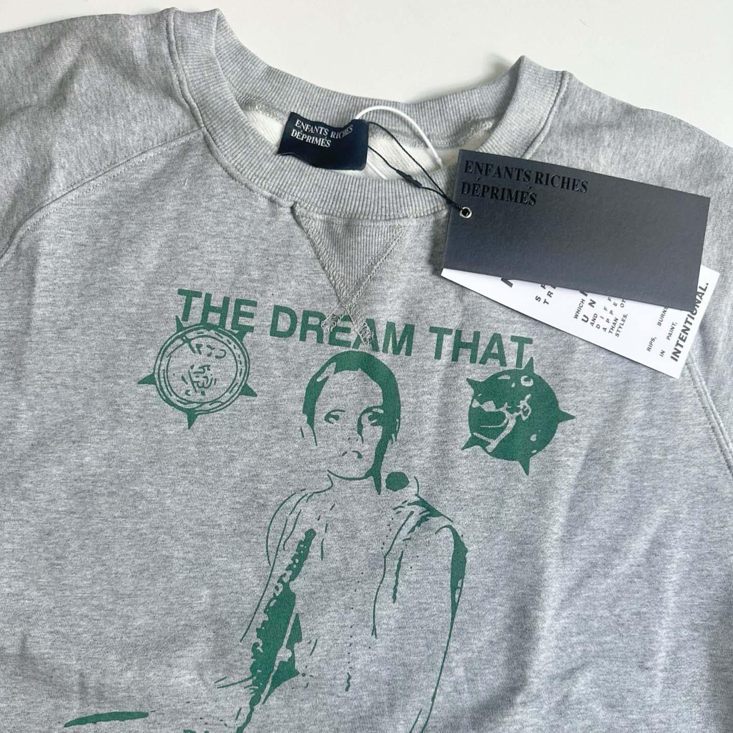 Enfants Riches Déprimés  The Dream That Won't Go Away Raglan Sweatshirt 'Heather Grey' - DopestKickz