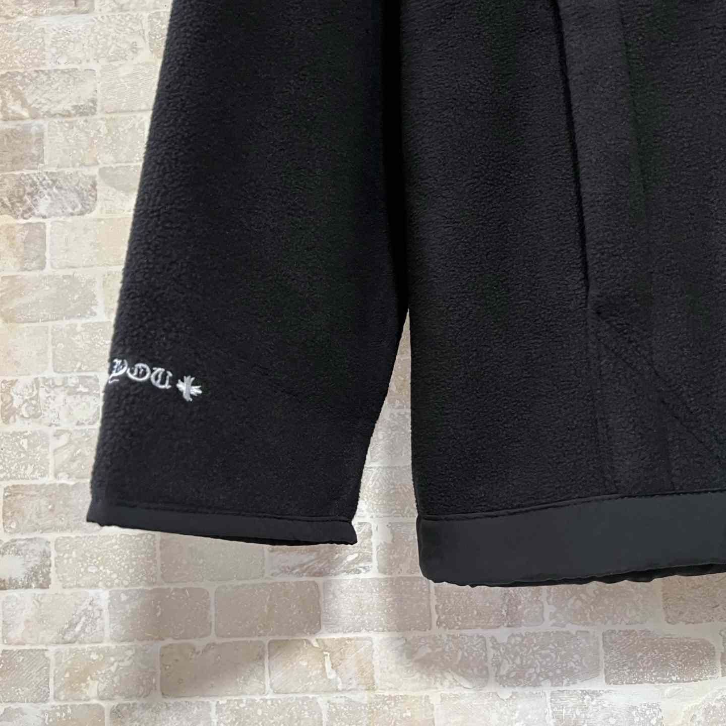 Chrome Hearts Horseshoe Embroidered Silver Button Polar Fleece Hoodie - DopestKickz