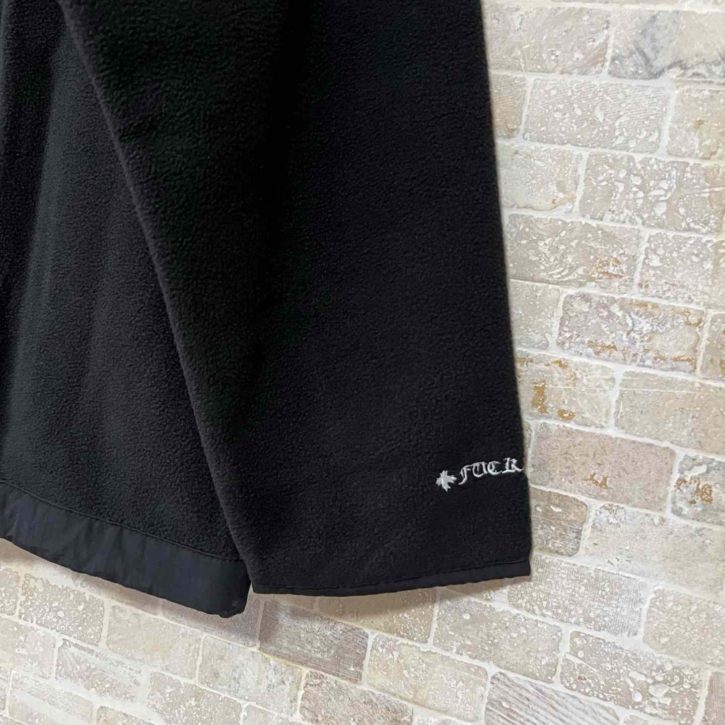 Chrome Hearts Horseshoe Embroidered Silver Button Polar Fleece Hoodie - DopestKickz