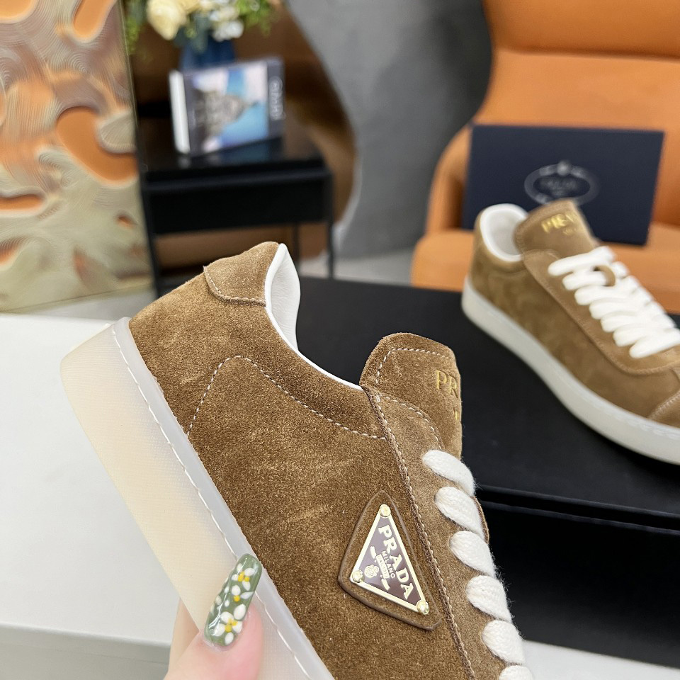 Prada Lane Suede Sneakers - DopestKickz
