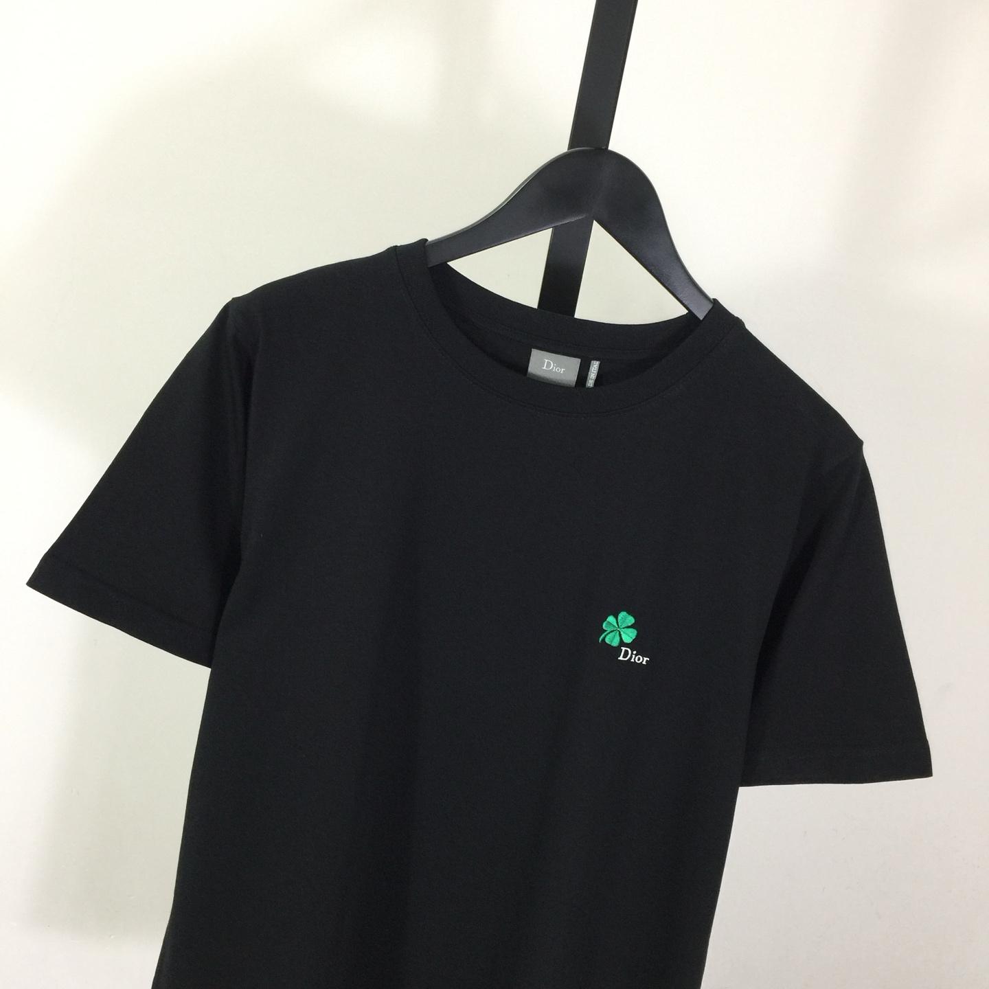 Dior T-Shirt With Dior Clover Embroidery - DopestKickz