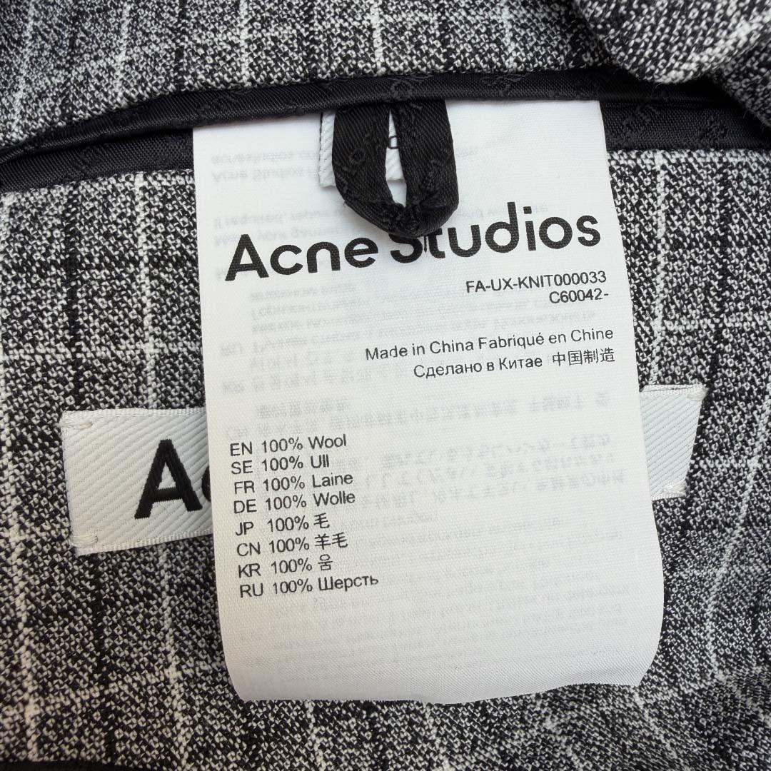 Acne Studios Fitted Wool Suit Jacket - DopestKickz