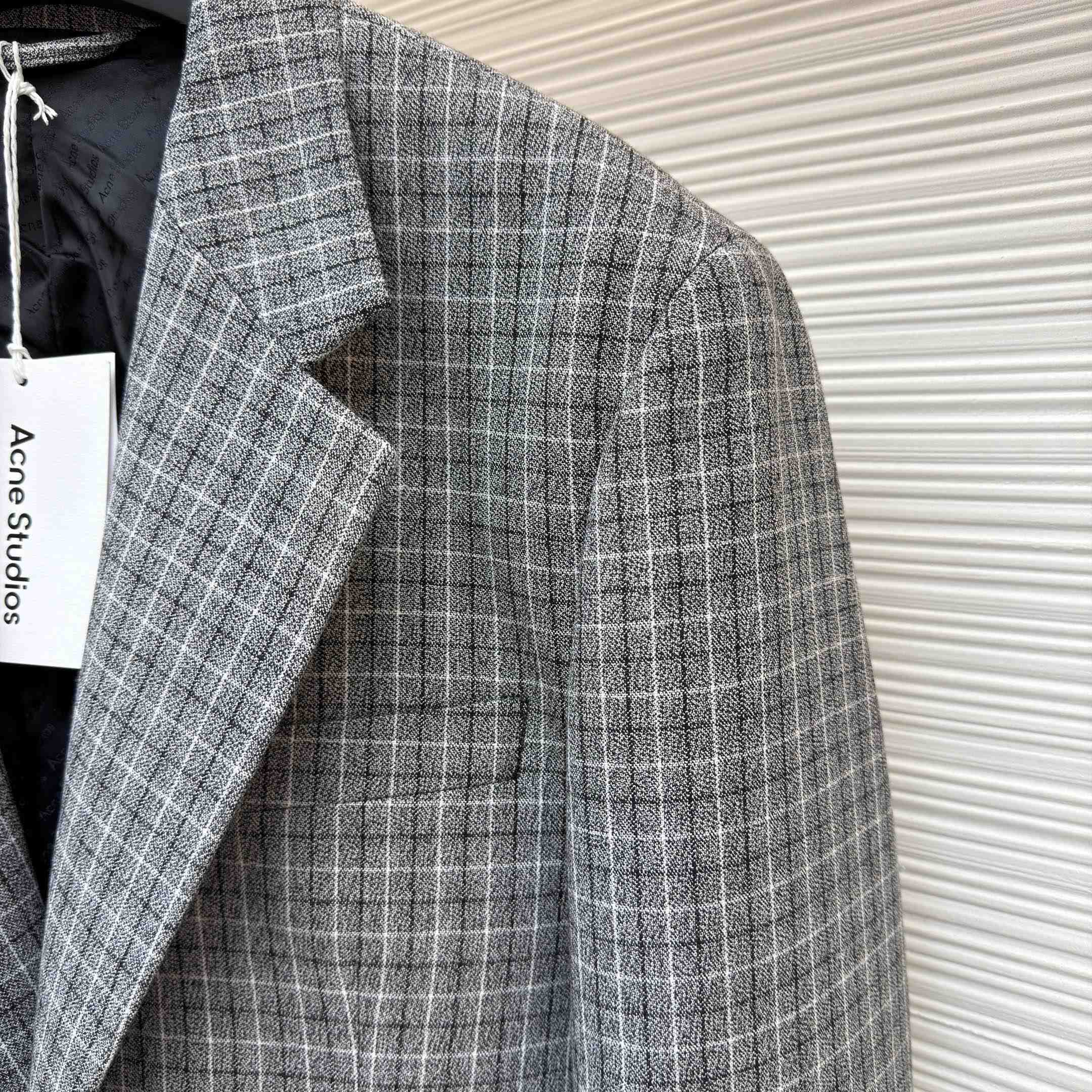 Acne Studios Fitted Wool Suit Jacket - DopestKickz