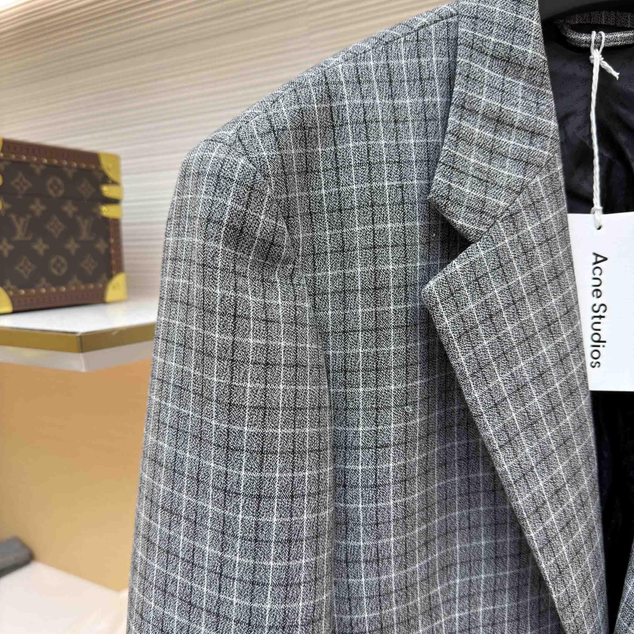Acne Studios Fitted Wool Suit Jacket - DopestKickz