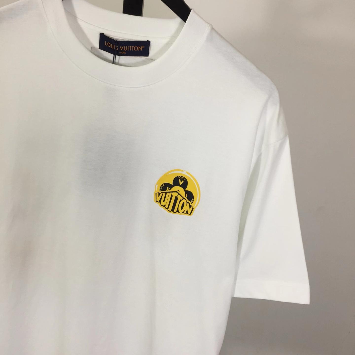 Louis Vuitton T-shirt With Yellow Graphic Logo - DopestKickz