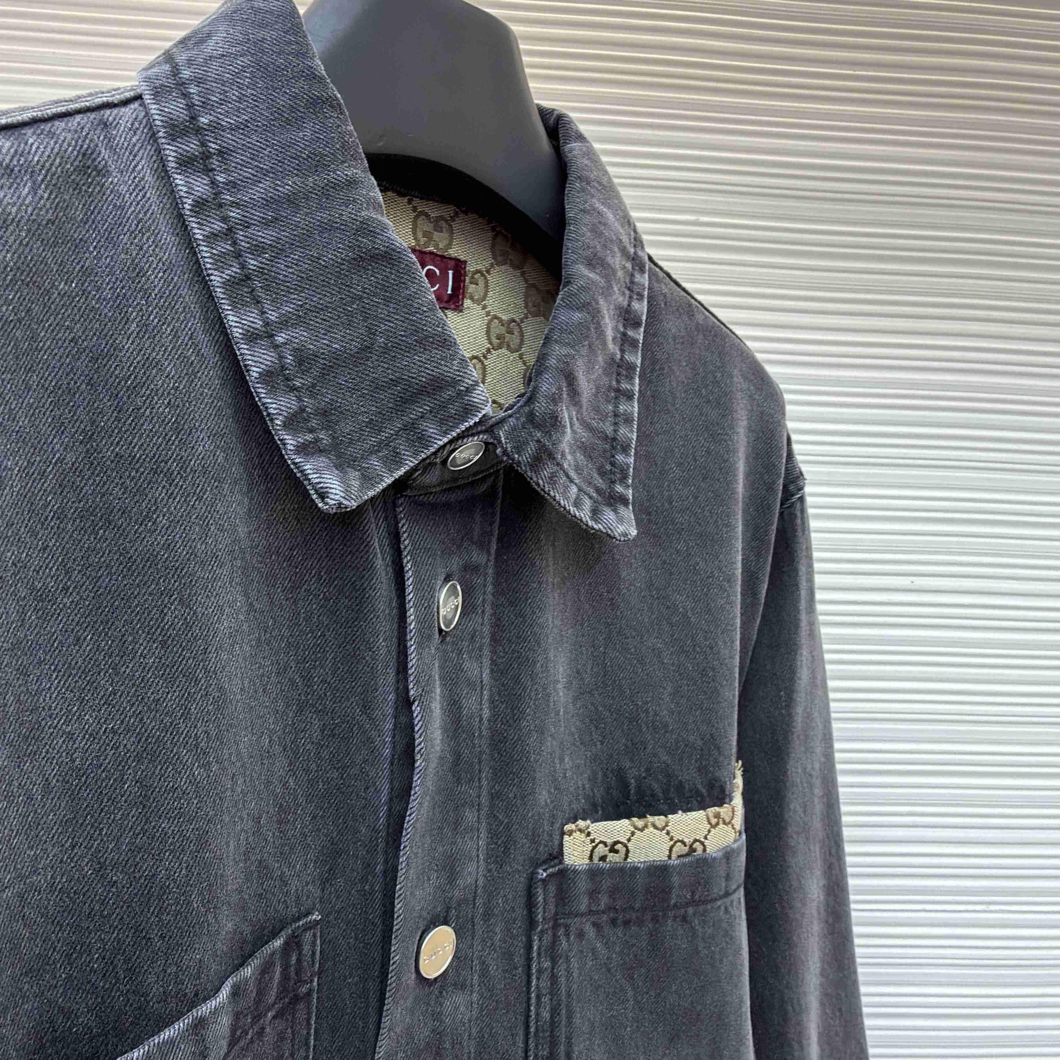 Gucci Washed Cotton Denim Shirt - DopestKickz