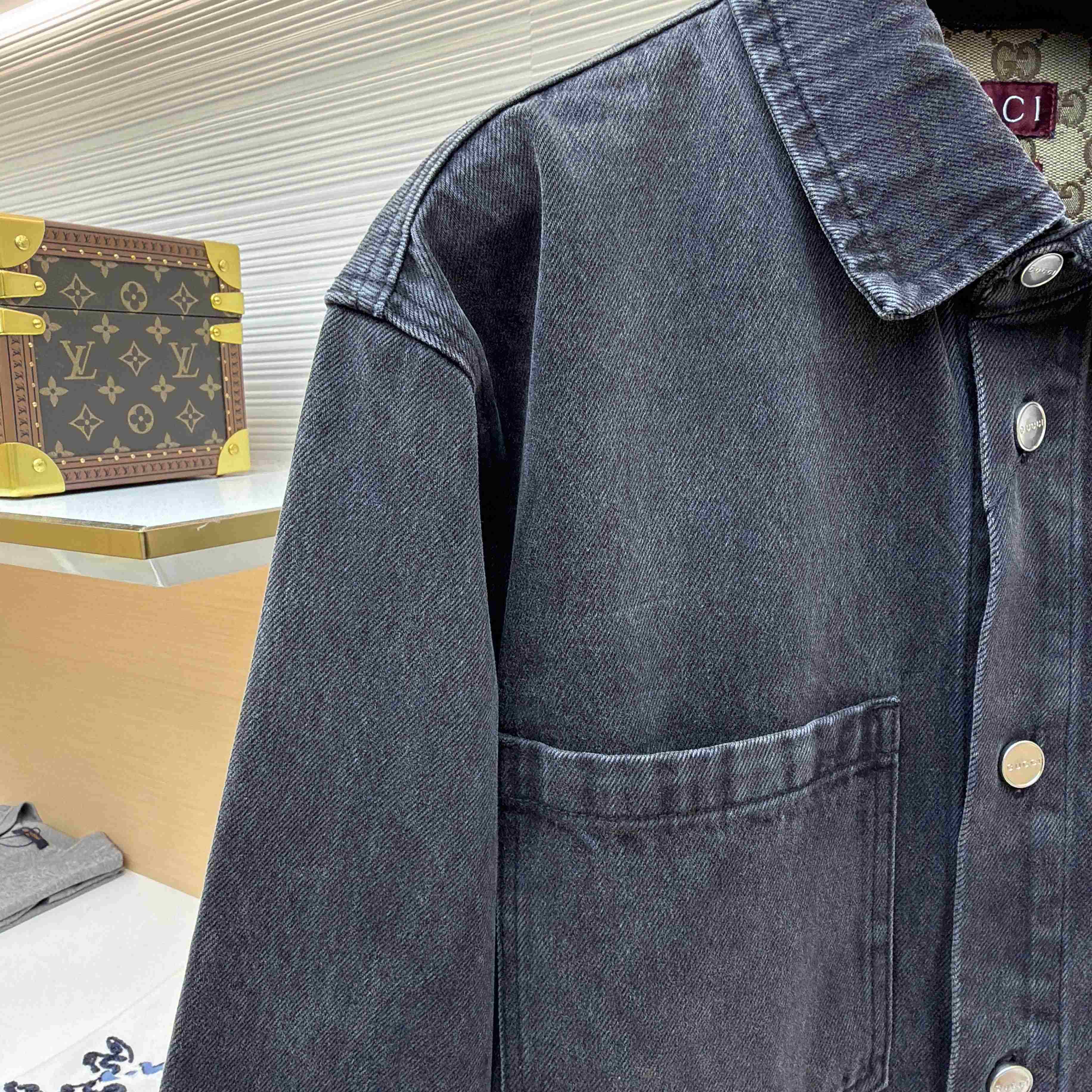 Gucci Washed Cotton Denim Shirt - DopestKickz