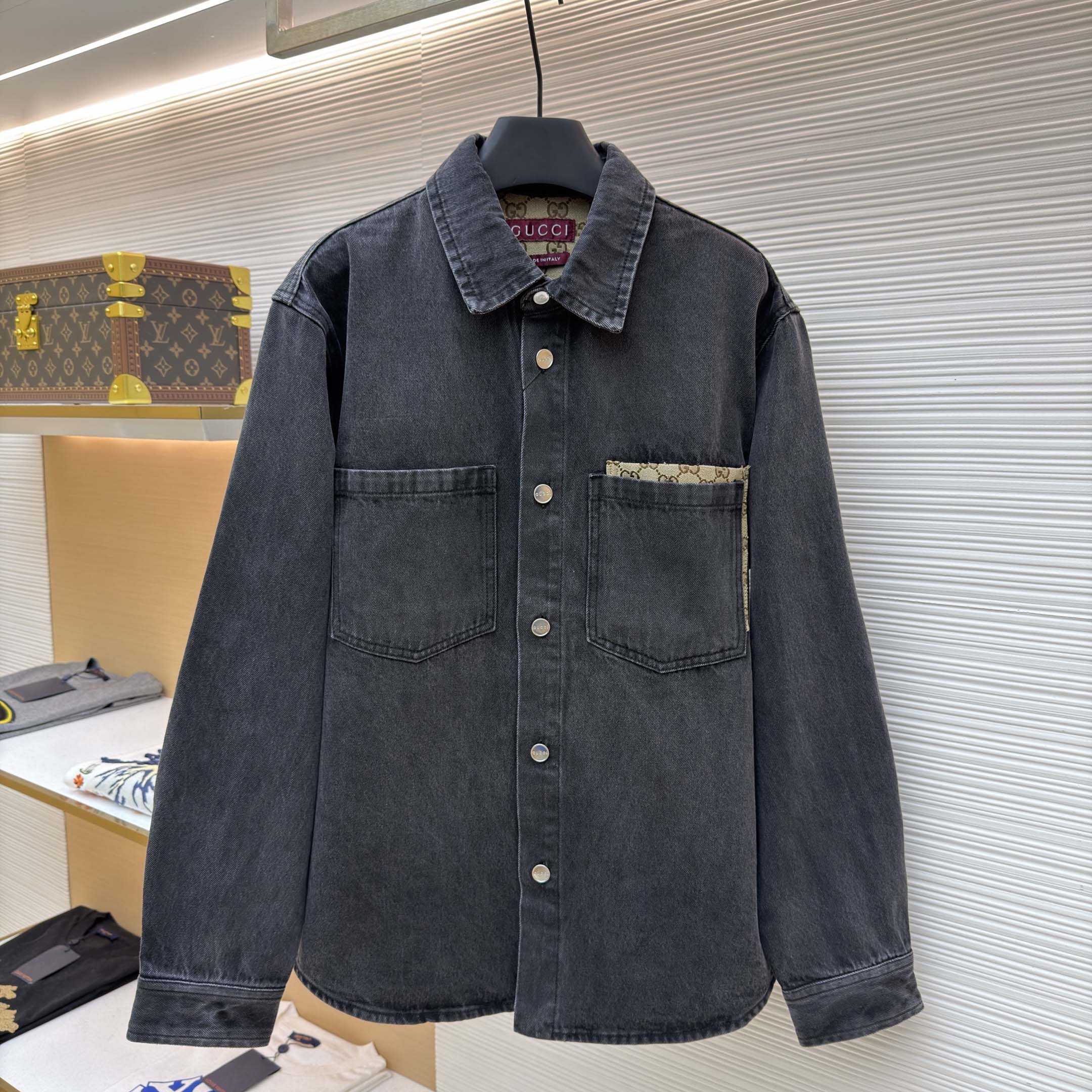 Gucci Washed Cotton Denim Shirt - DopestKickz