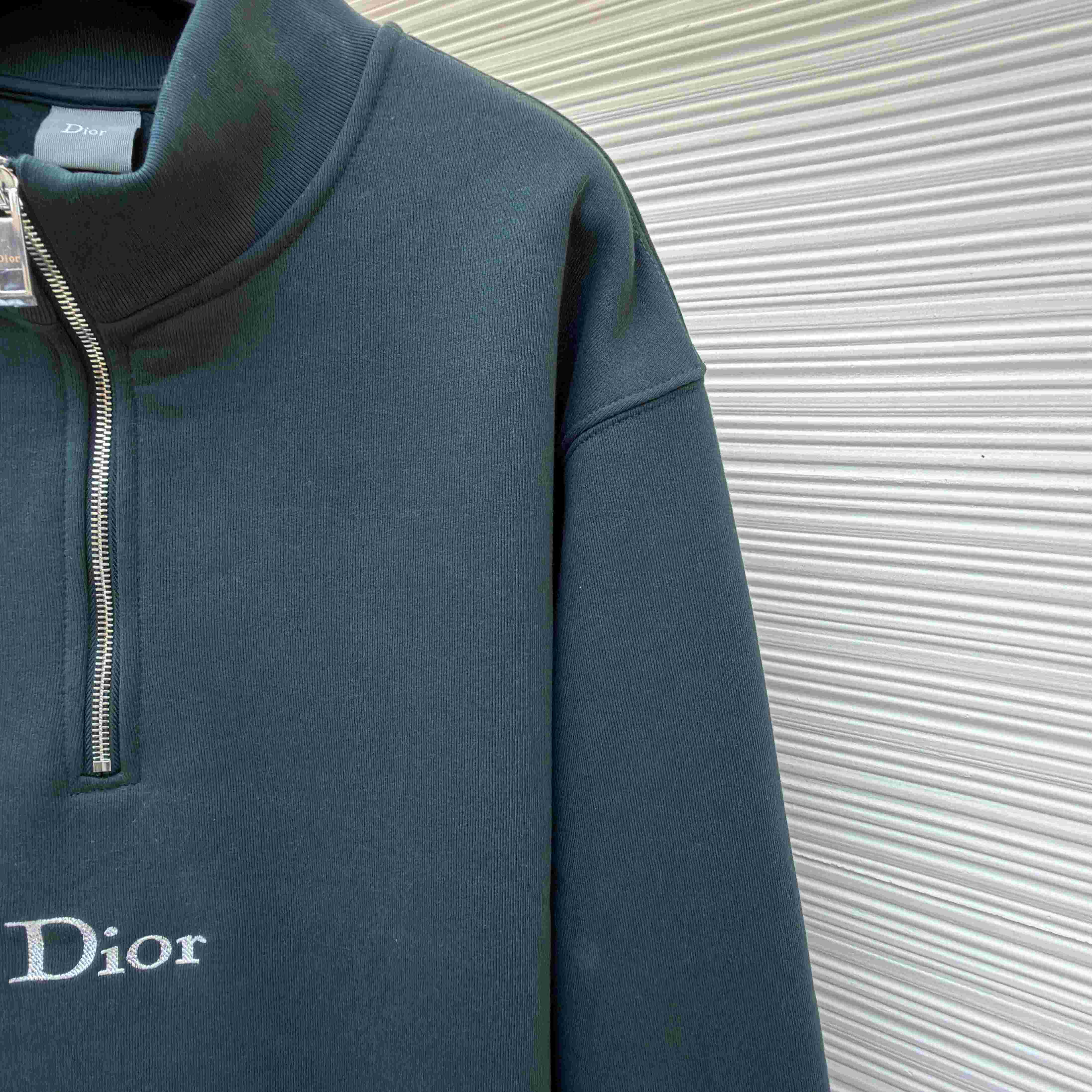 Dior Sweatshirt With Zipped Neckline - DopestKickz