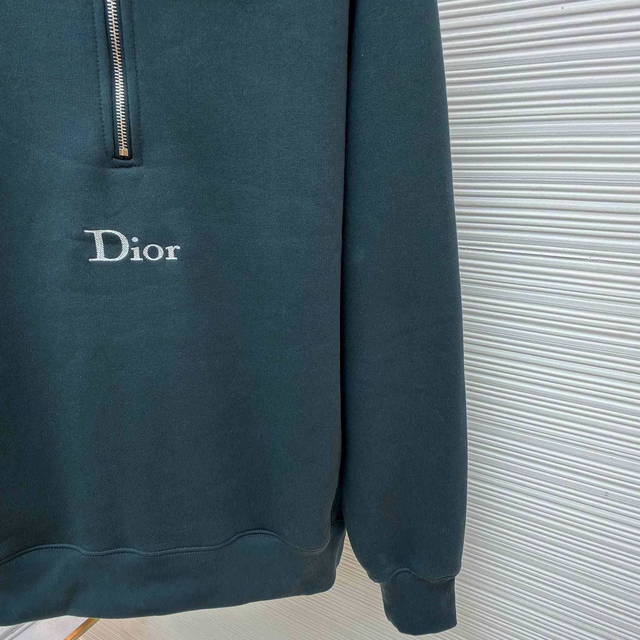Dior Sweatshirt With Zipped Neckline - DopestKickz