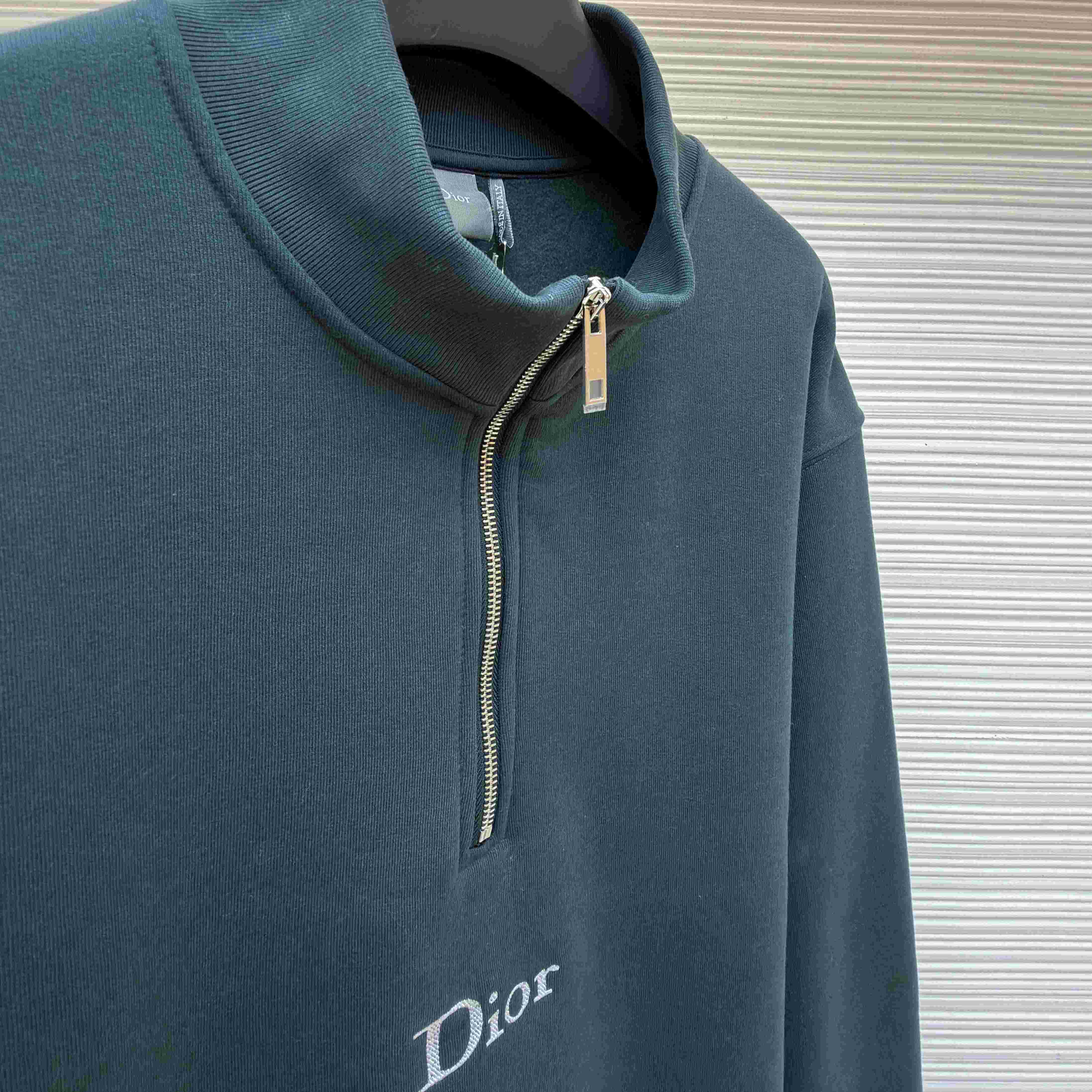 Dior Sweatshirt With Zipped Neckline - DopestKickz