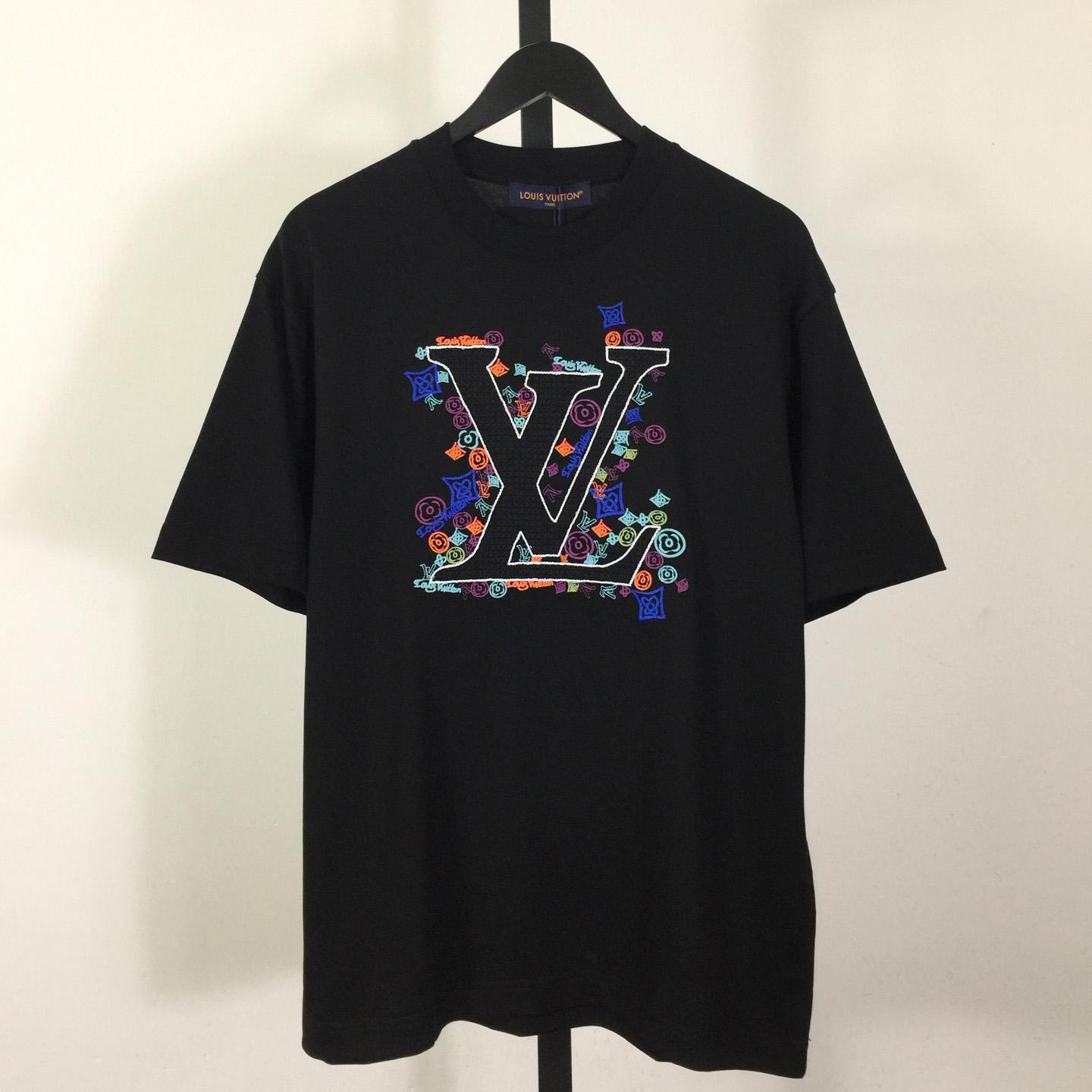 Louis Vuitton Embroidered T-Shirt - DopestKickz