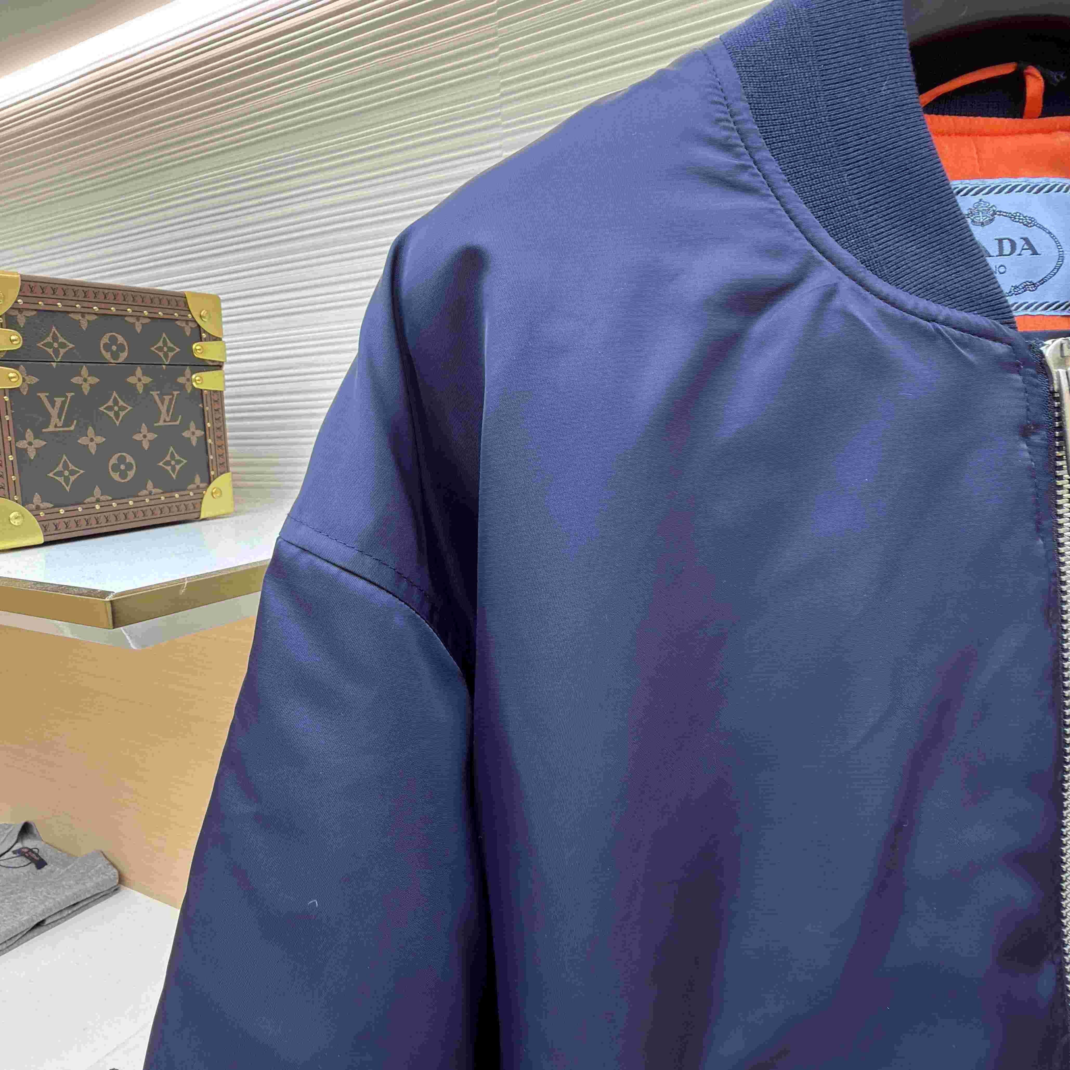 Prada Nylon Twill Bomber Jacket - DopestKickz